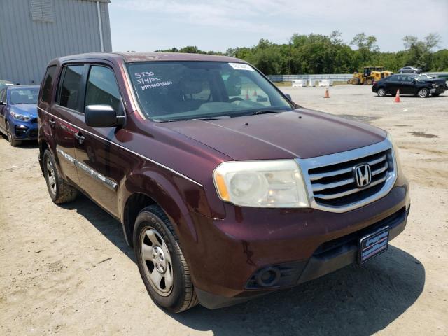 HONDA PILOT LX 2013 5fnyf3h27db018687