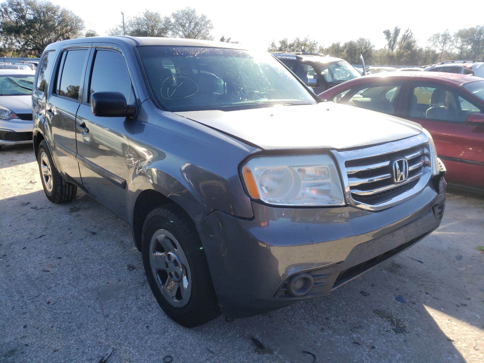 HONDA PILOT LX 2013 5fnyf3h2xdb013466