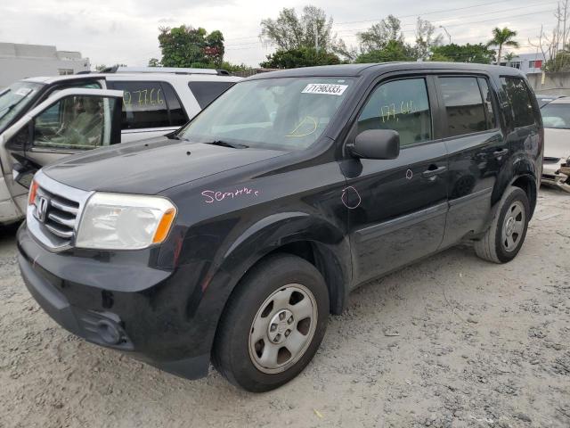 HONDA PILOT LX 2013 5fnyf3h2xdb042255