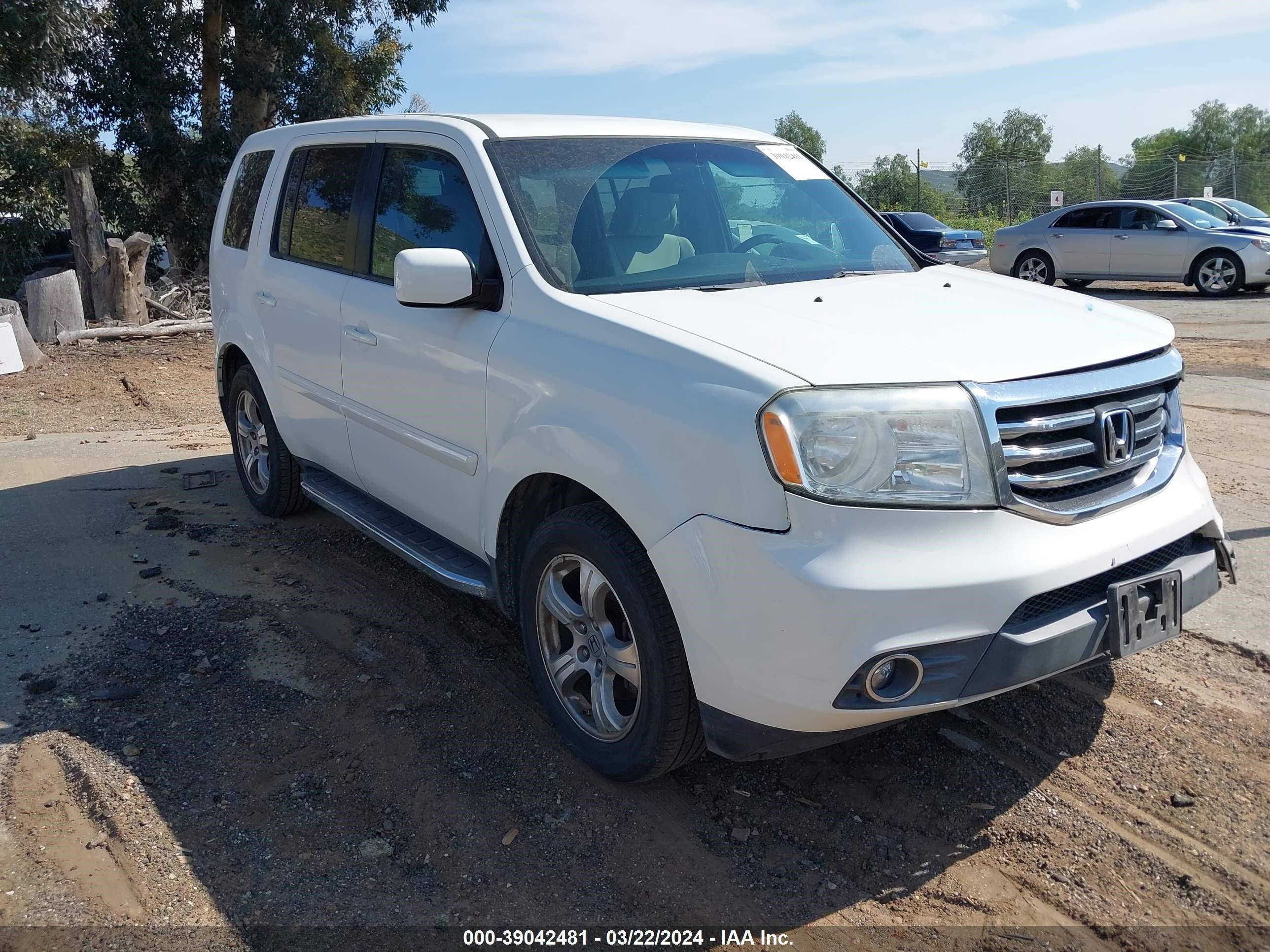 HONDA PILOT 2012 5fnyf3h43cb025233