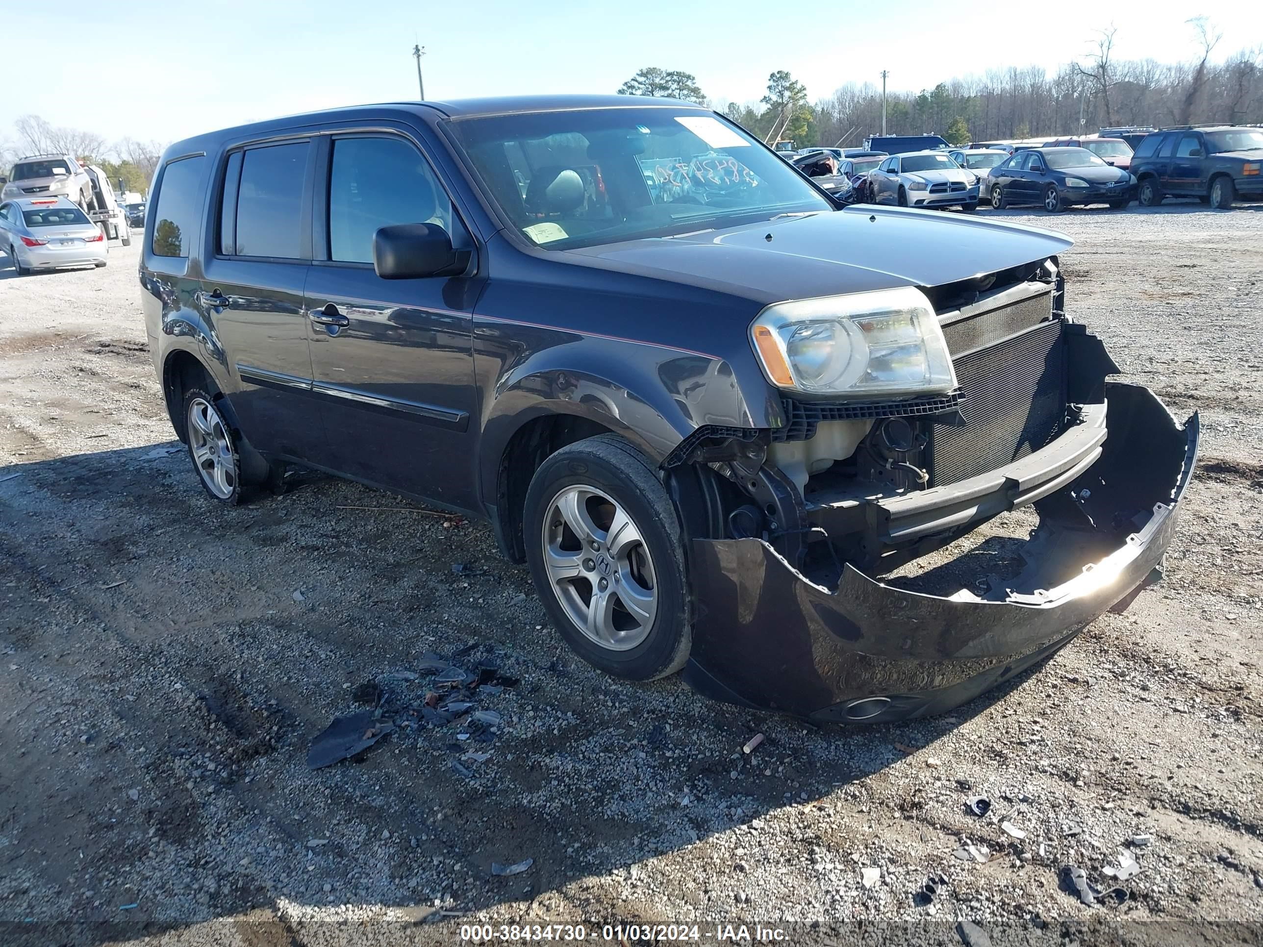 HONDA PILOT 2013 5fnyf3h43db027551