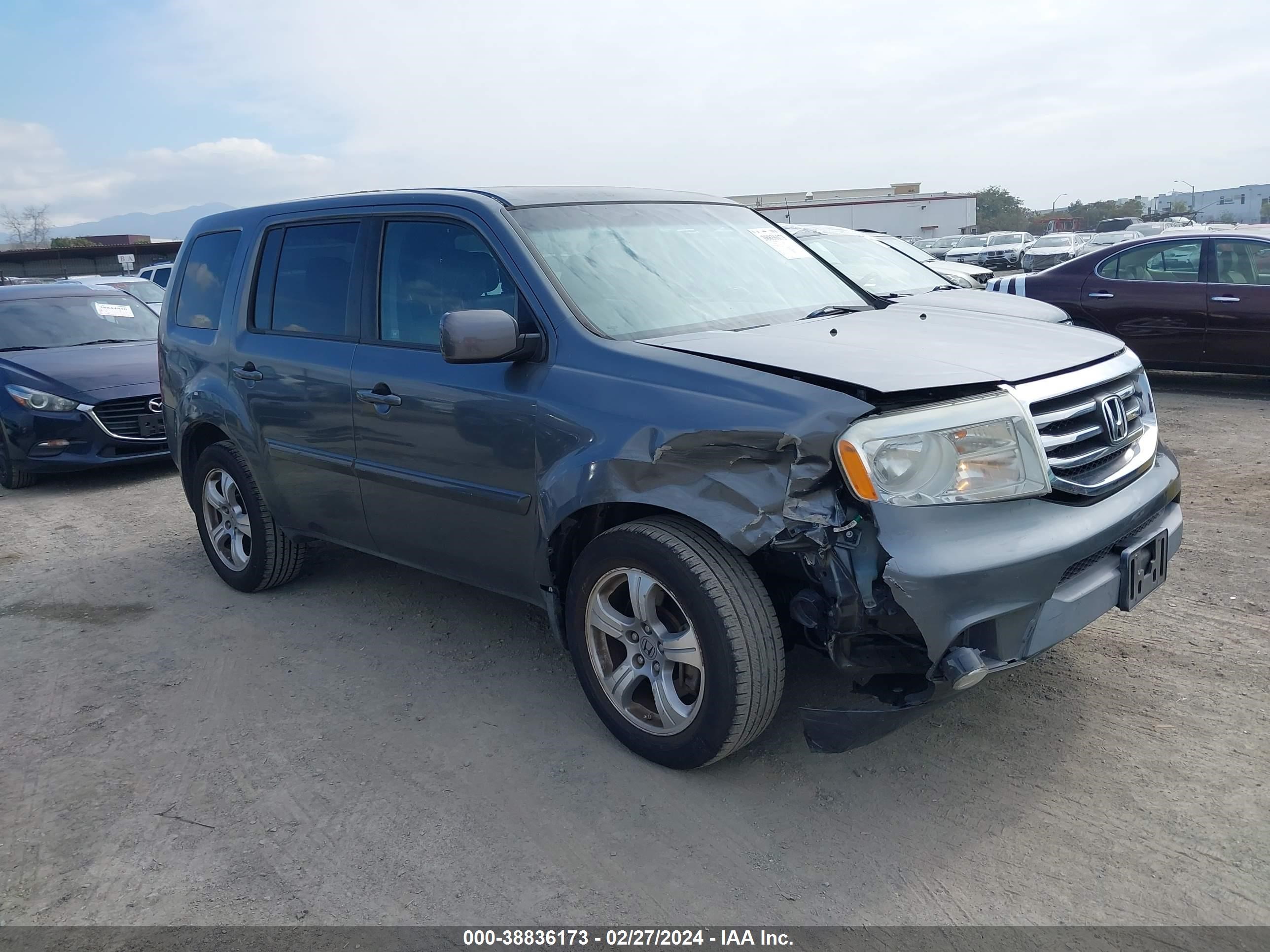 HONDA PILOT 2012 5fnyf3h45cb009518