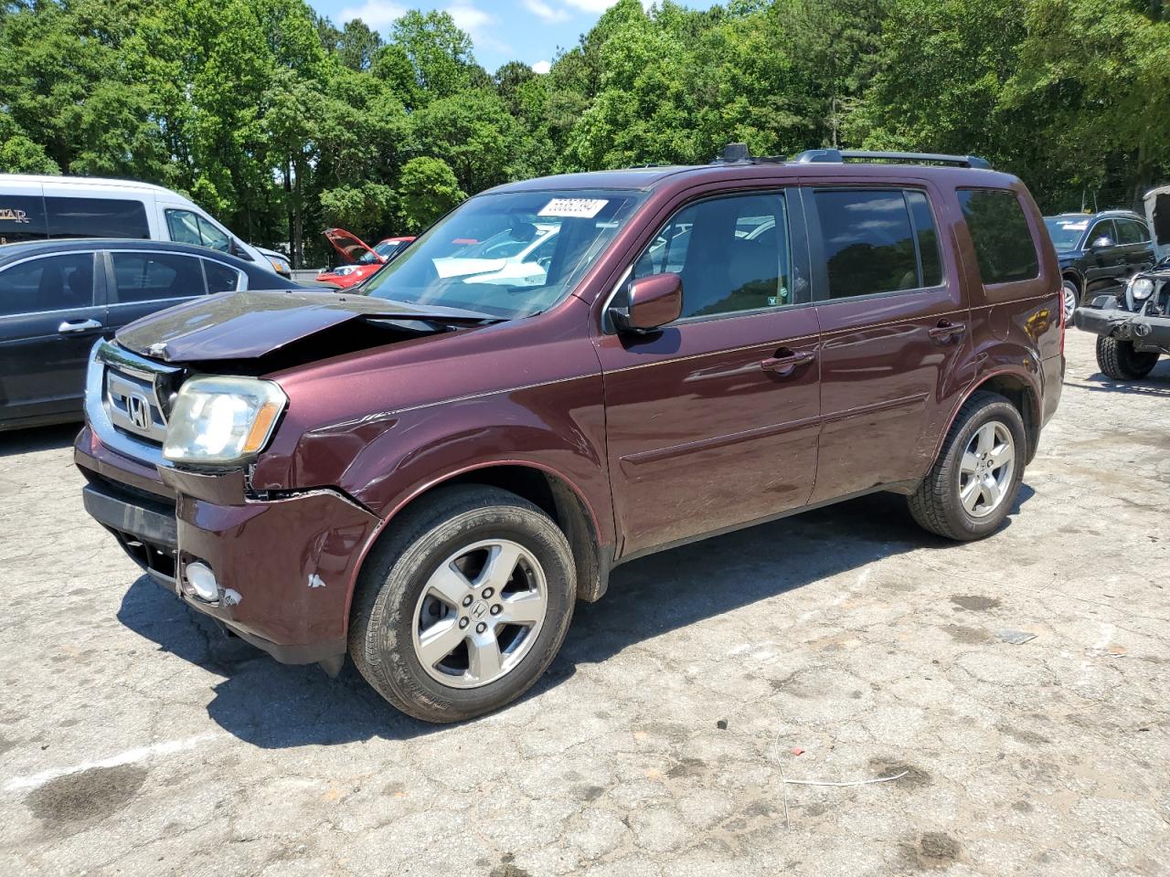 HONDA PILOT 2011 5fnyf3h53bb054626