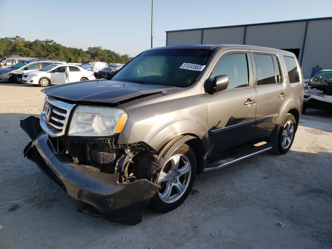 HONDA PILOT EXL 2012 5fnyf3h54cb032314