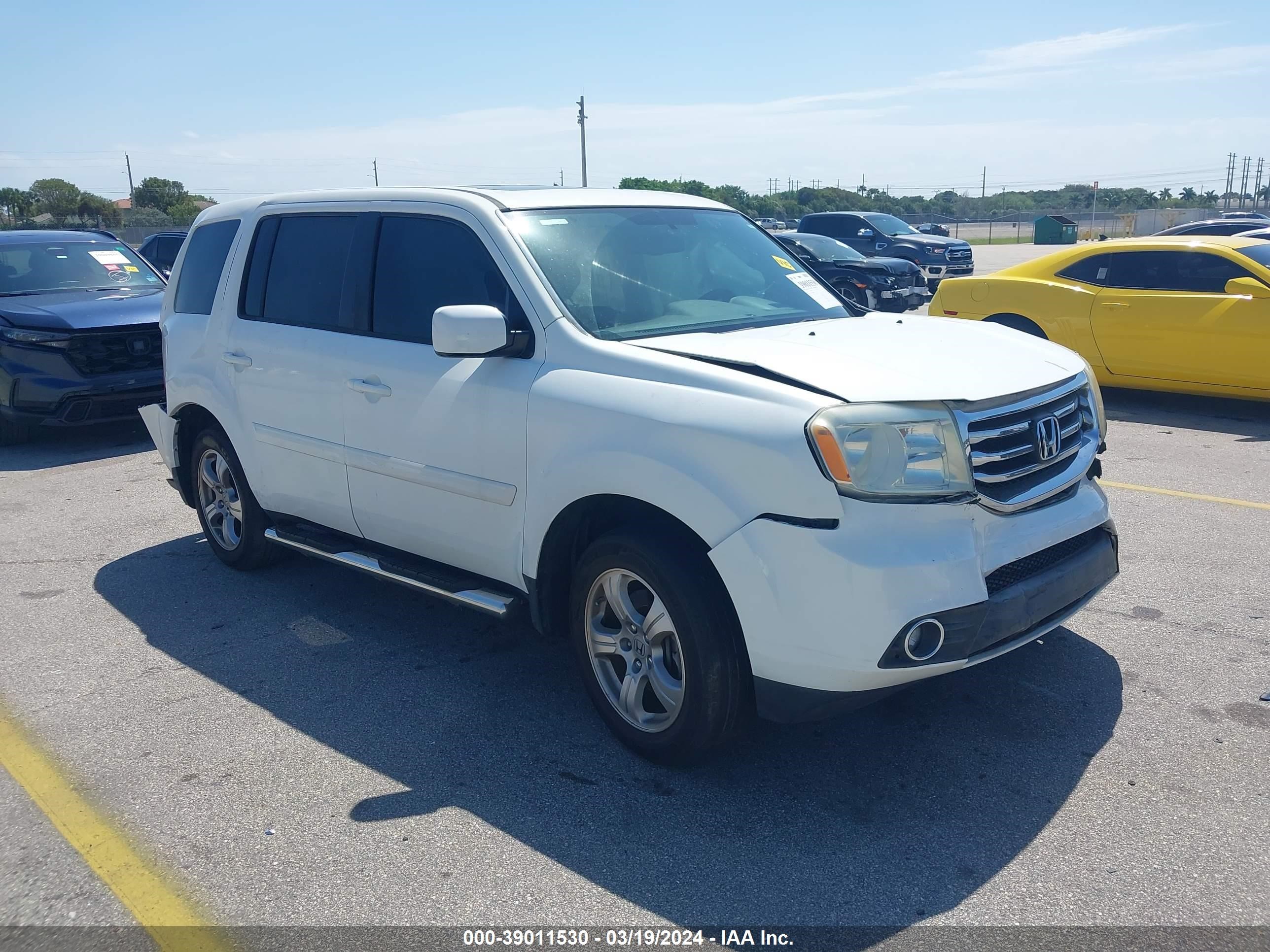 HONDA PILOT 2013 5fnyf3h55db020481