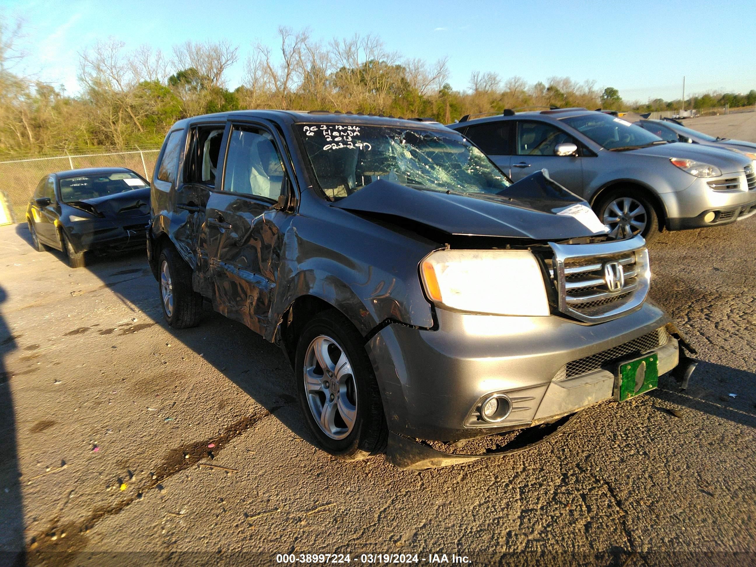 HONDA PILOT 2013 5fnyf3h55db023297