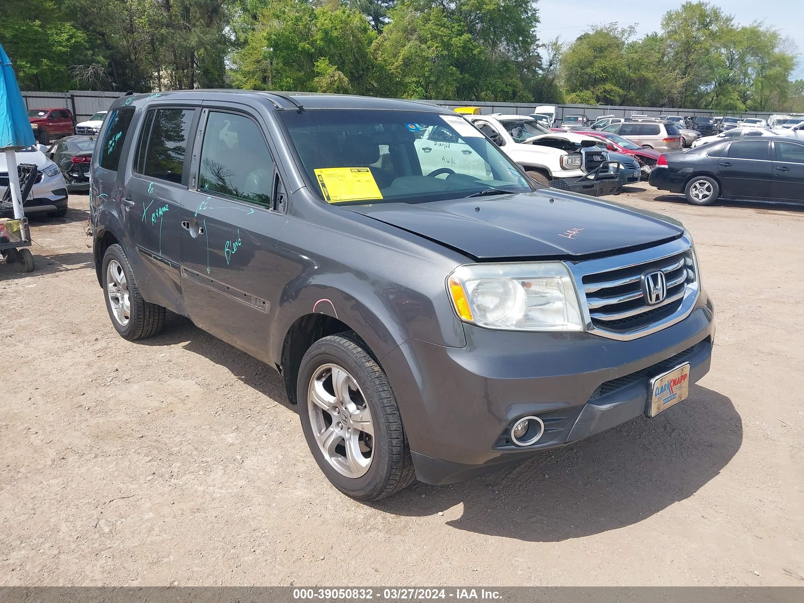 HONDA PILOT 2012 5fnyf3h56cb029754