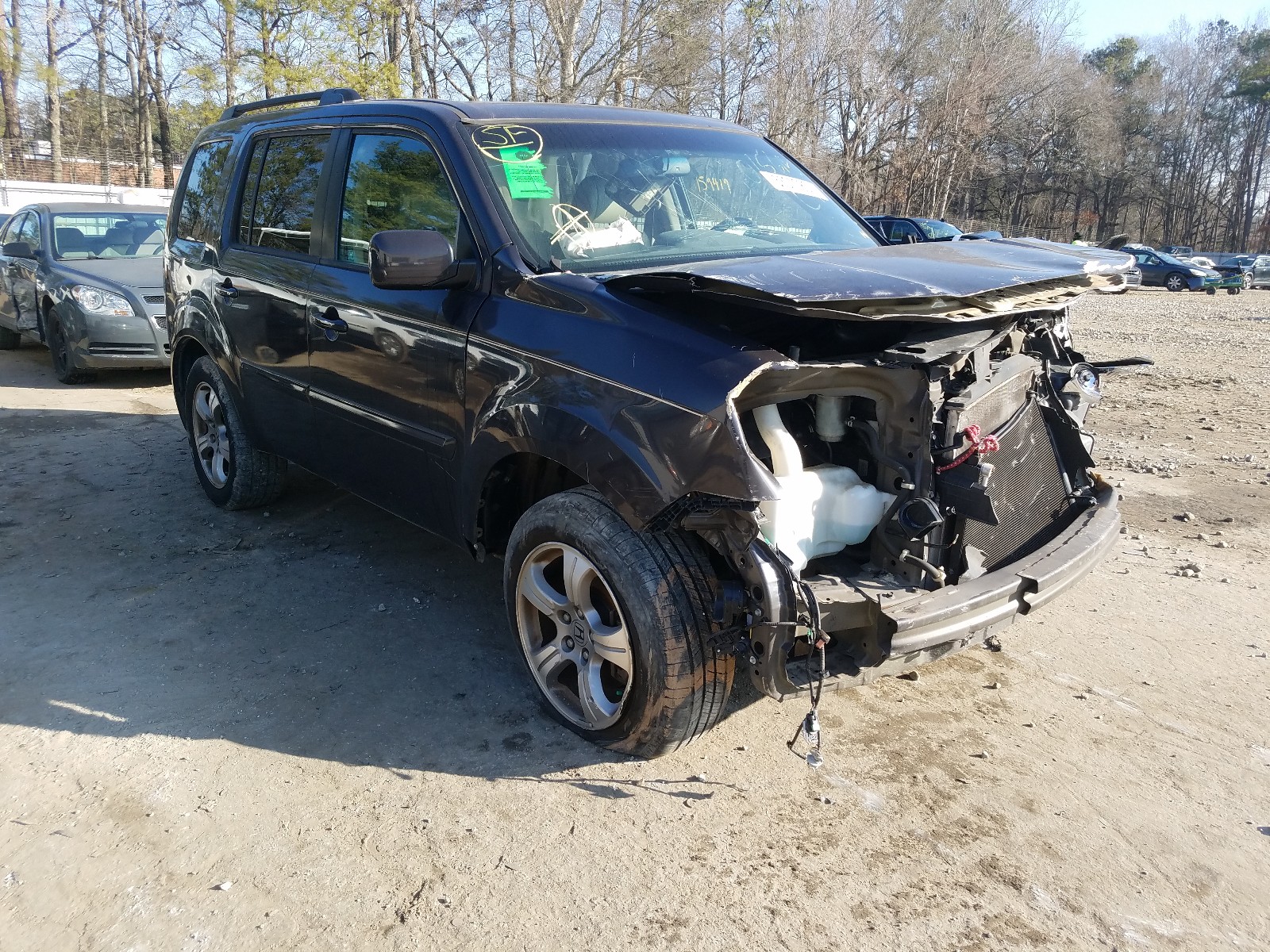 HONDA PILOT EXL 2012 5fnyf3h58cb015614