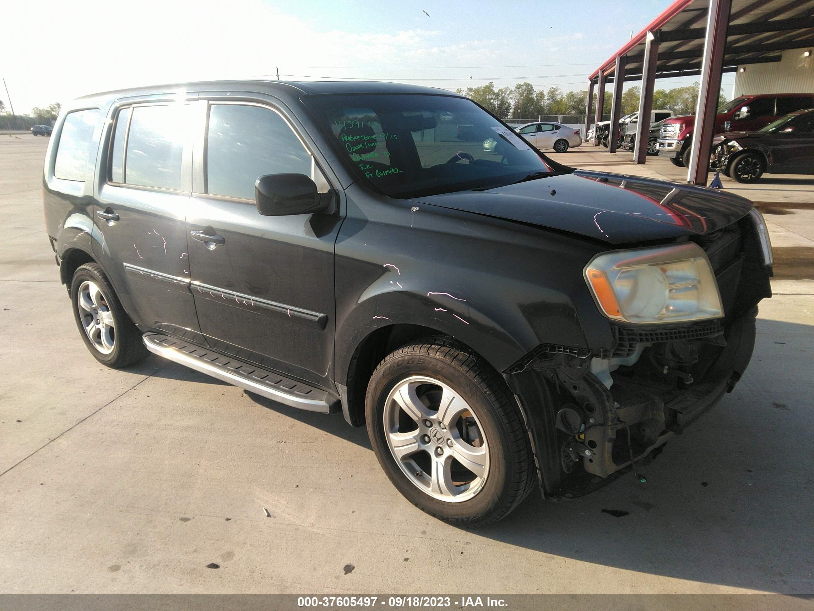 HONDA PILOT 2013 5fnyf3h58db031880