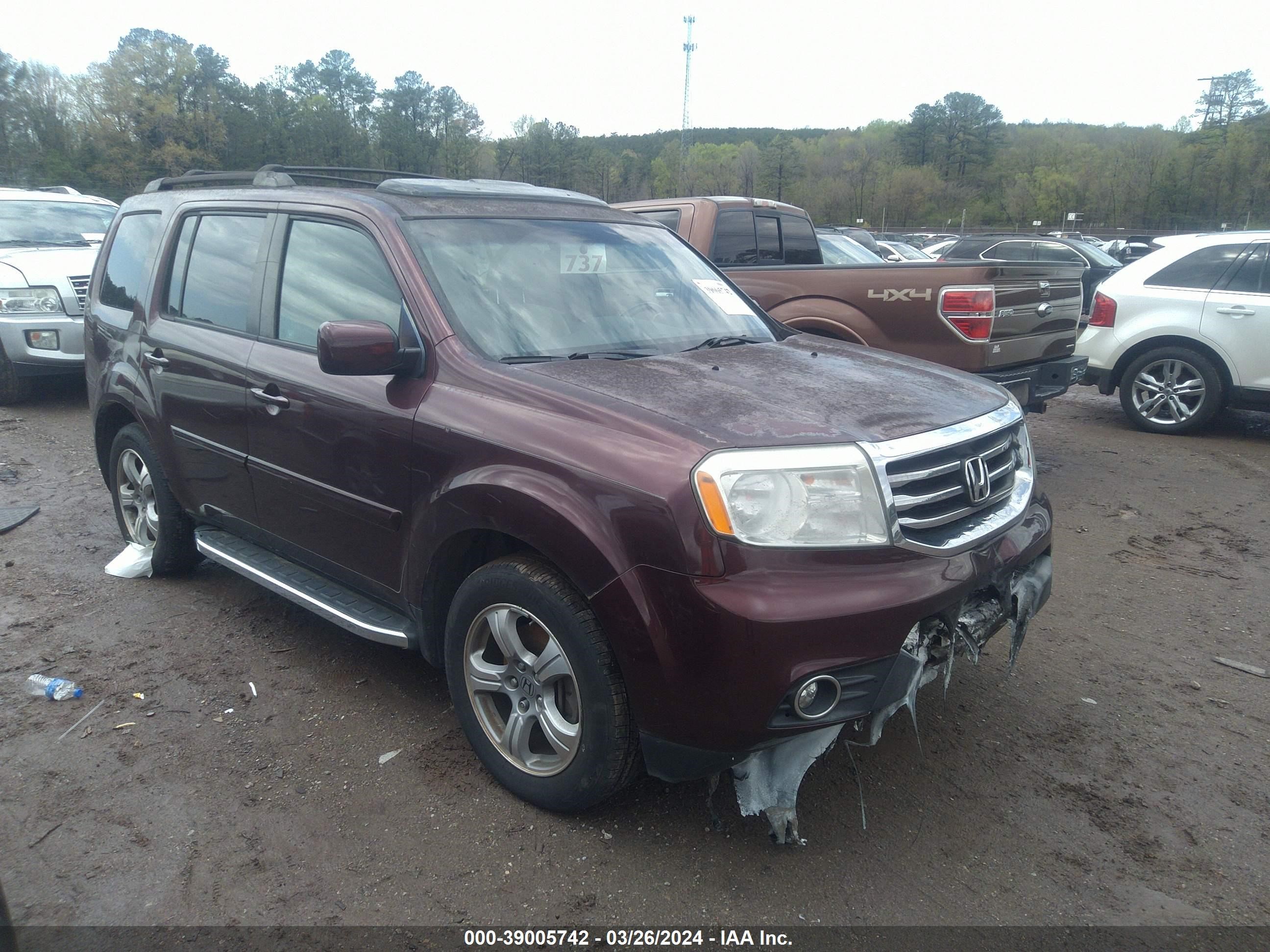 HONDA PILOT 2012 5fnyf3h59cb015864