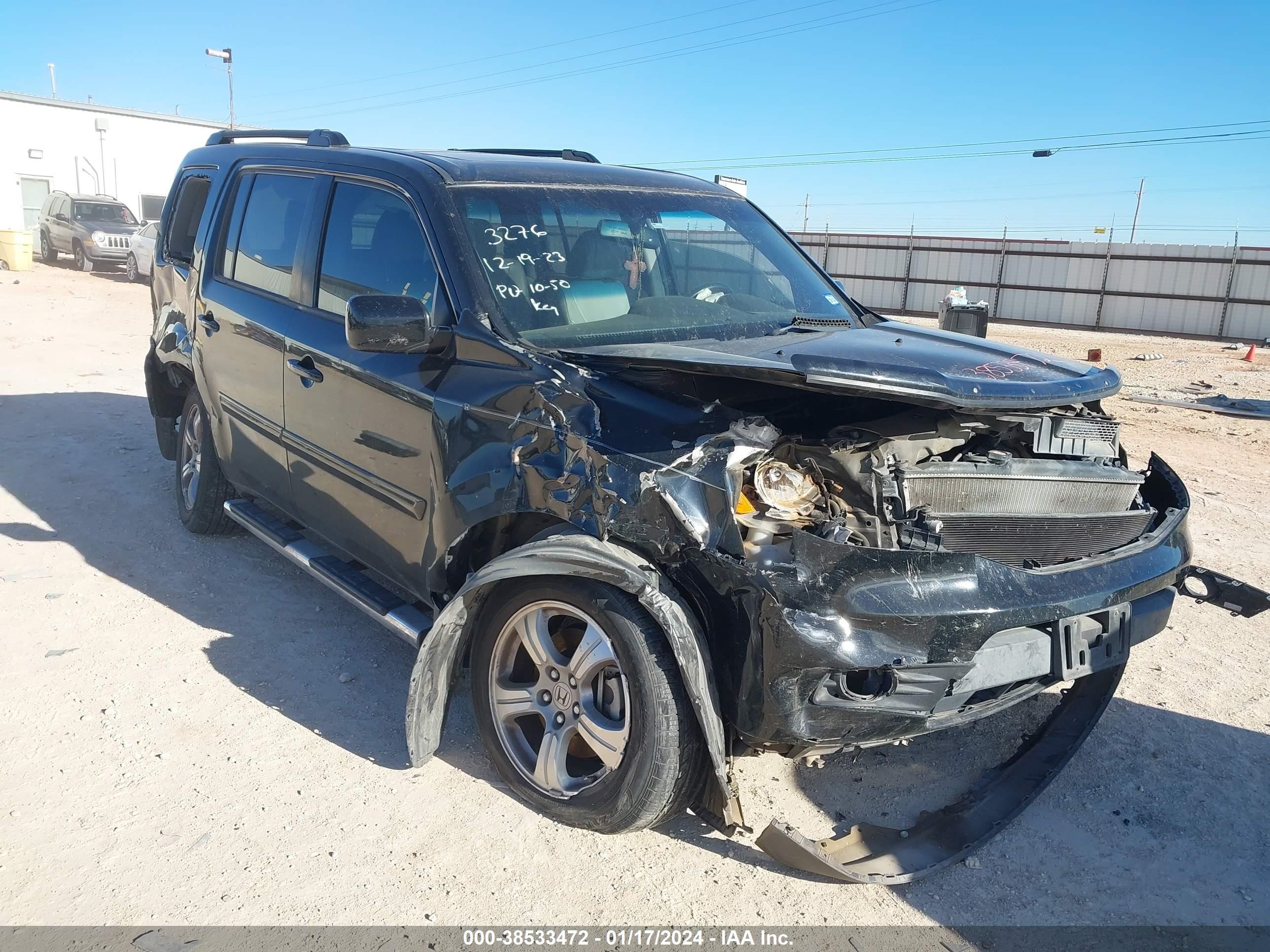 HONDA PILOT 2013 5fnyf3h59db043276