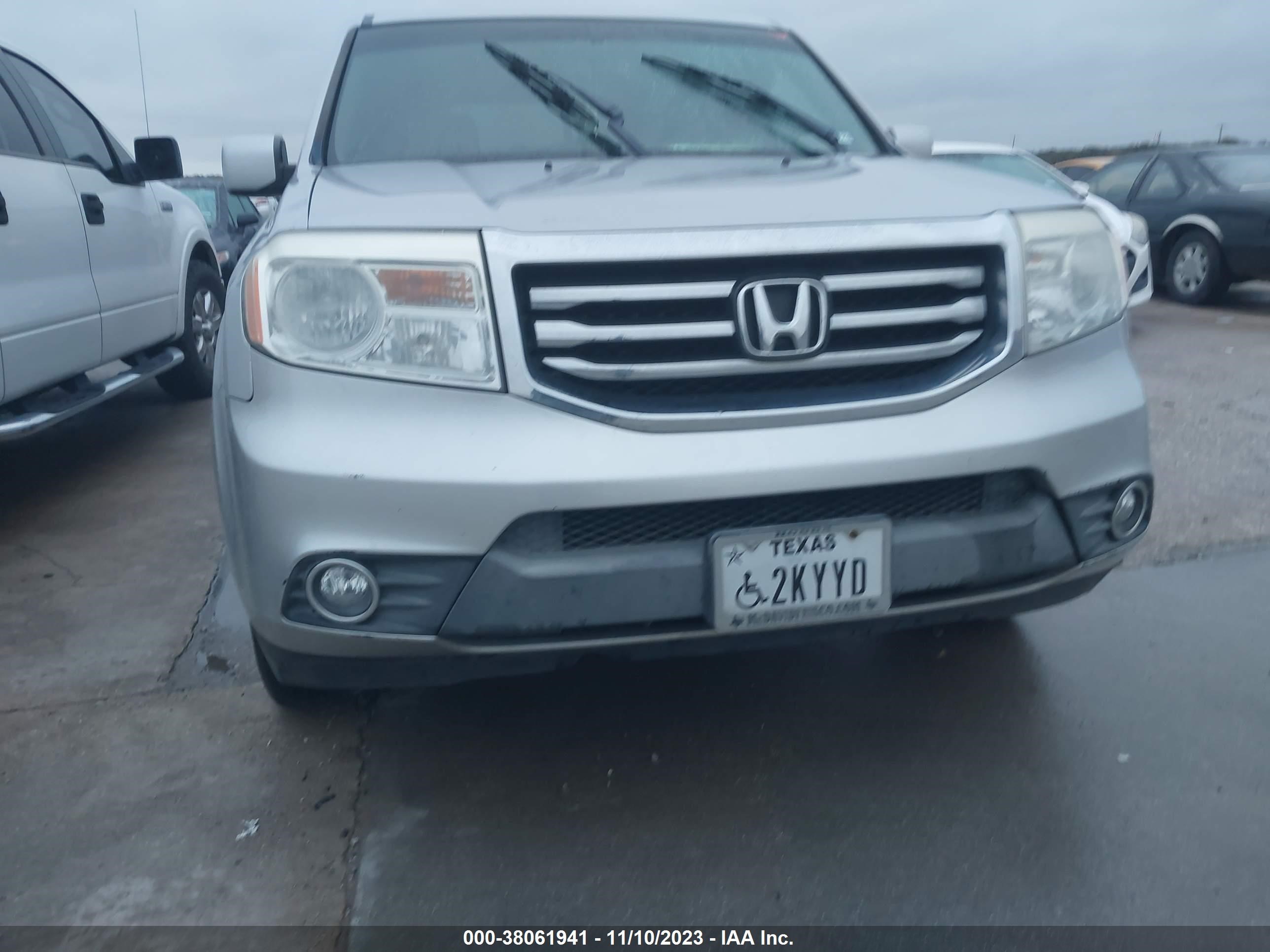 HONDA PILOT 2012 5fnyf3h61cb020324