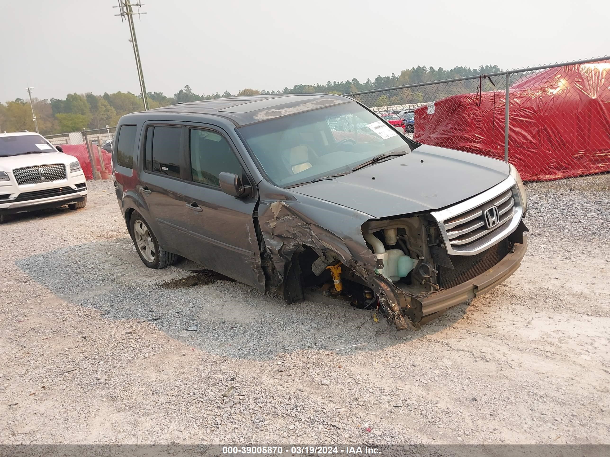 HONDA PILOT 2013 5fnyf3h62db034105