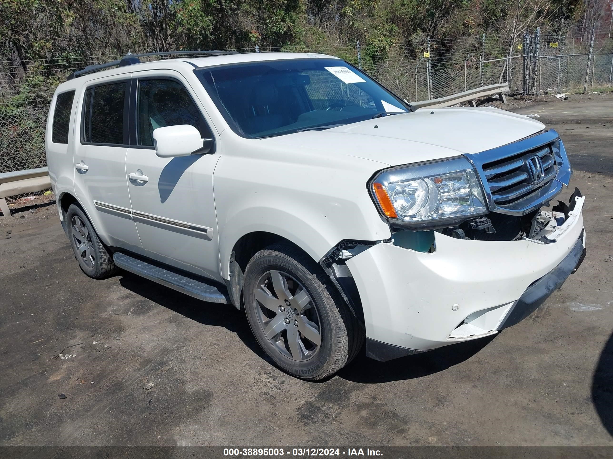 HONDA PILOT 2013 5fnyf3h93db012298