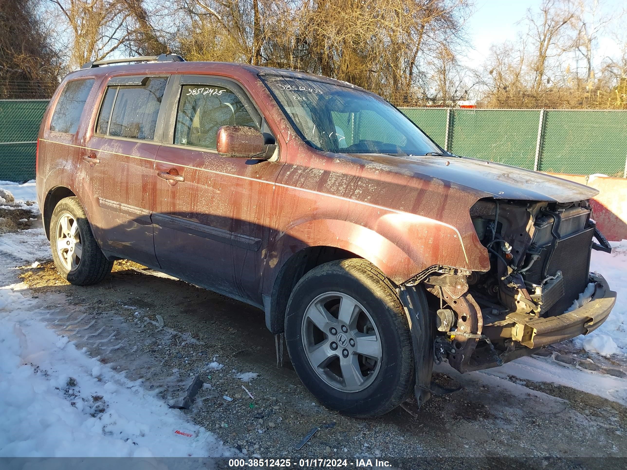 HONDA PILOT 2009 5fnyf48579b009933