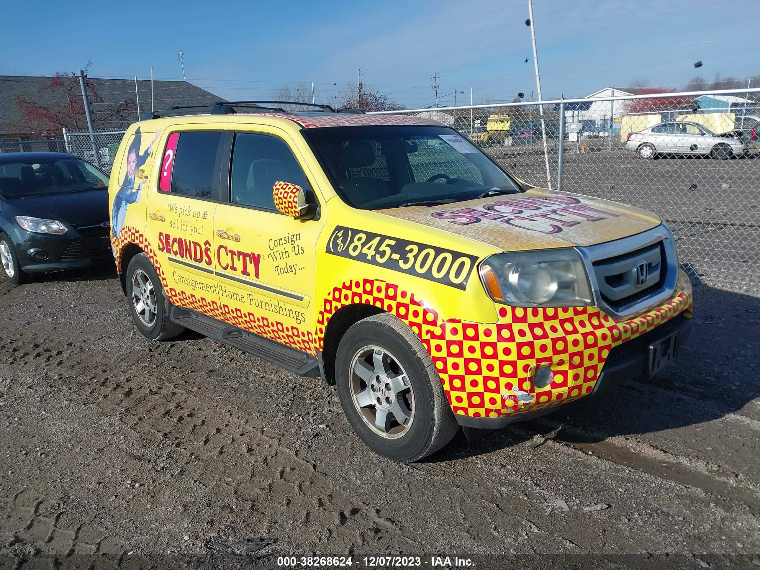 HONDA PILOT 2009 5fnyf48859b054931