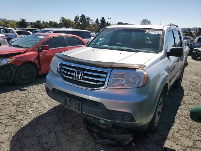 HONDA PILOT LX 2013 5fnyf4h21db020974