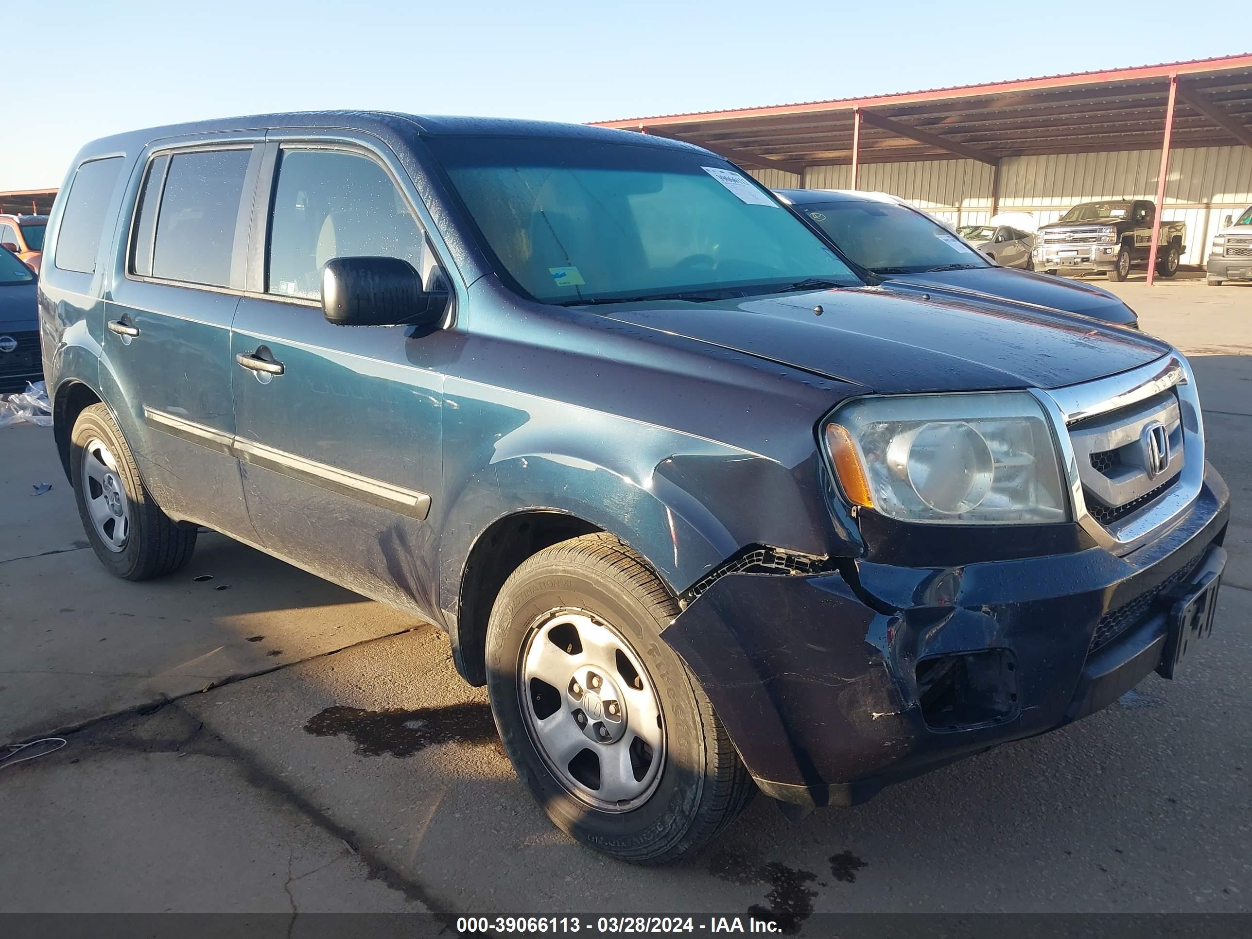 HONDA PILOT 2011 5fnyf4h22bb089184