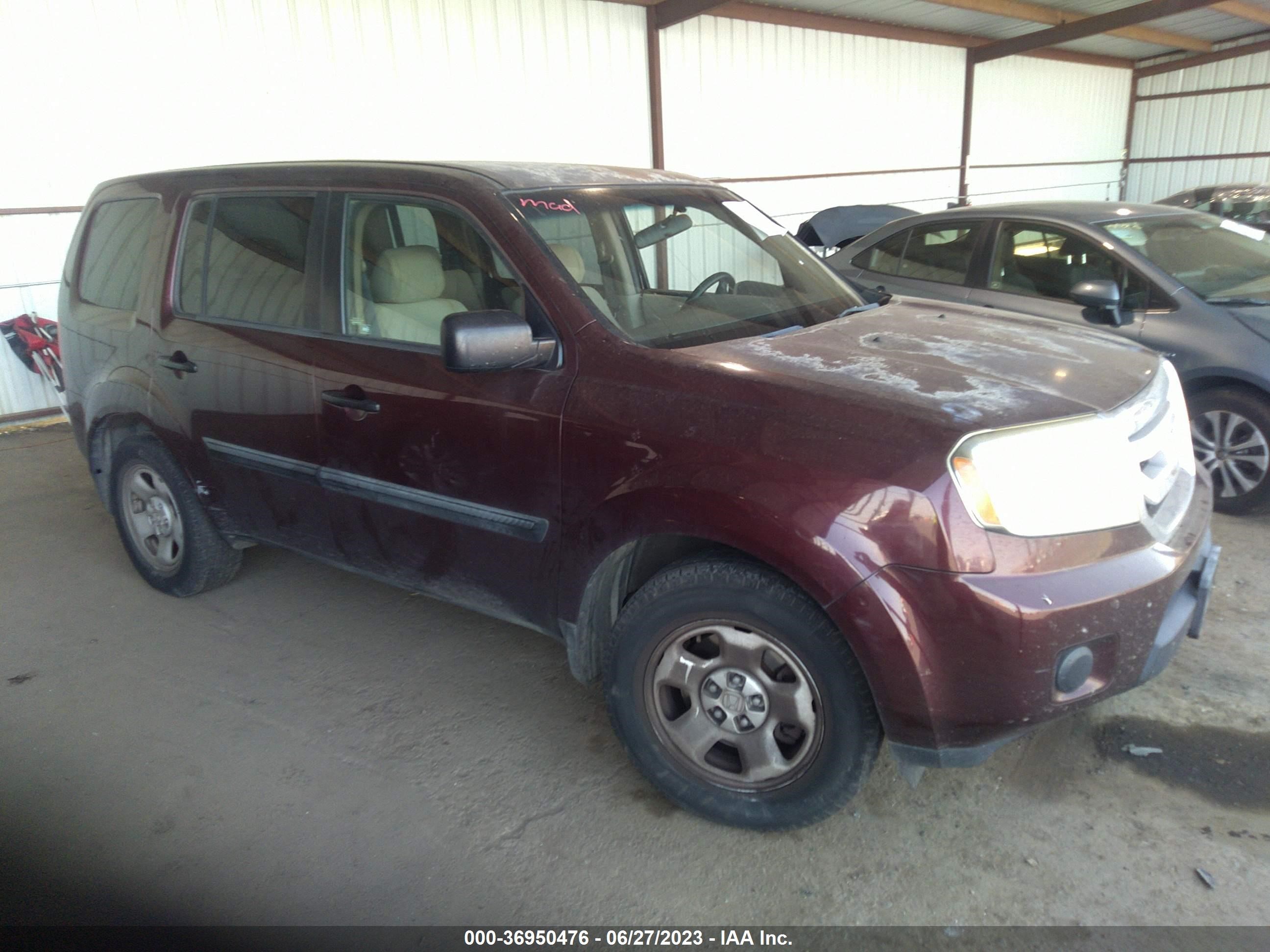 HONDA PILOT 2011 5fnyf4h25bb061542