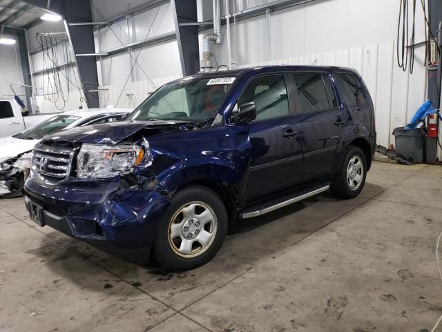 HONDA PILOT LX 2013 5fnyf4h25db039902