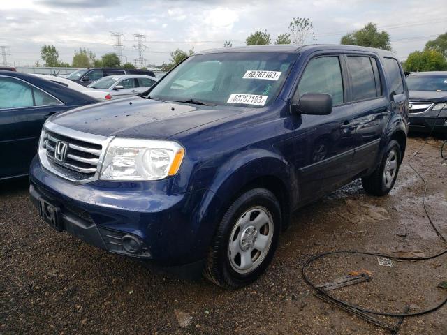 HONDA PILOT LX 2013 5fnyf4h27db055776