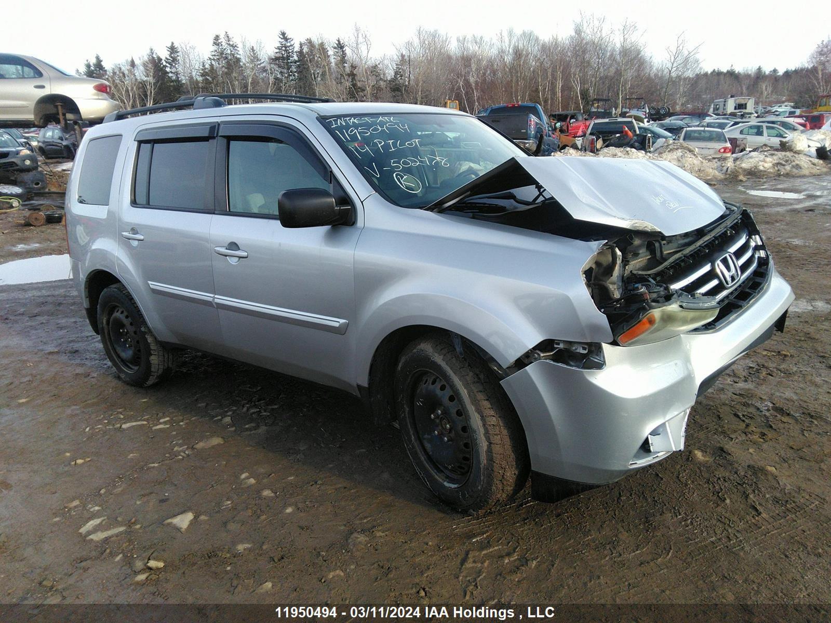 HONDA PILOT 2014 5fnyf4h29eb502478