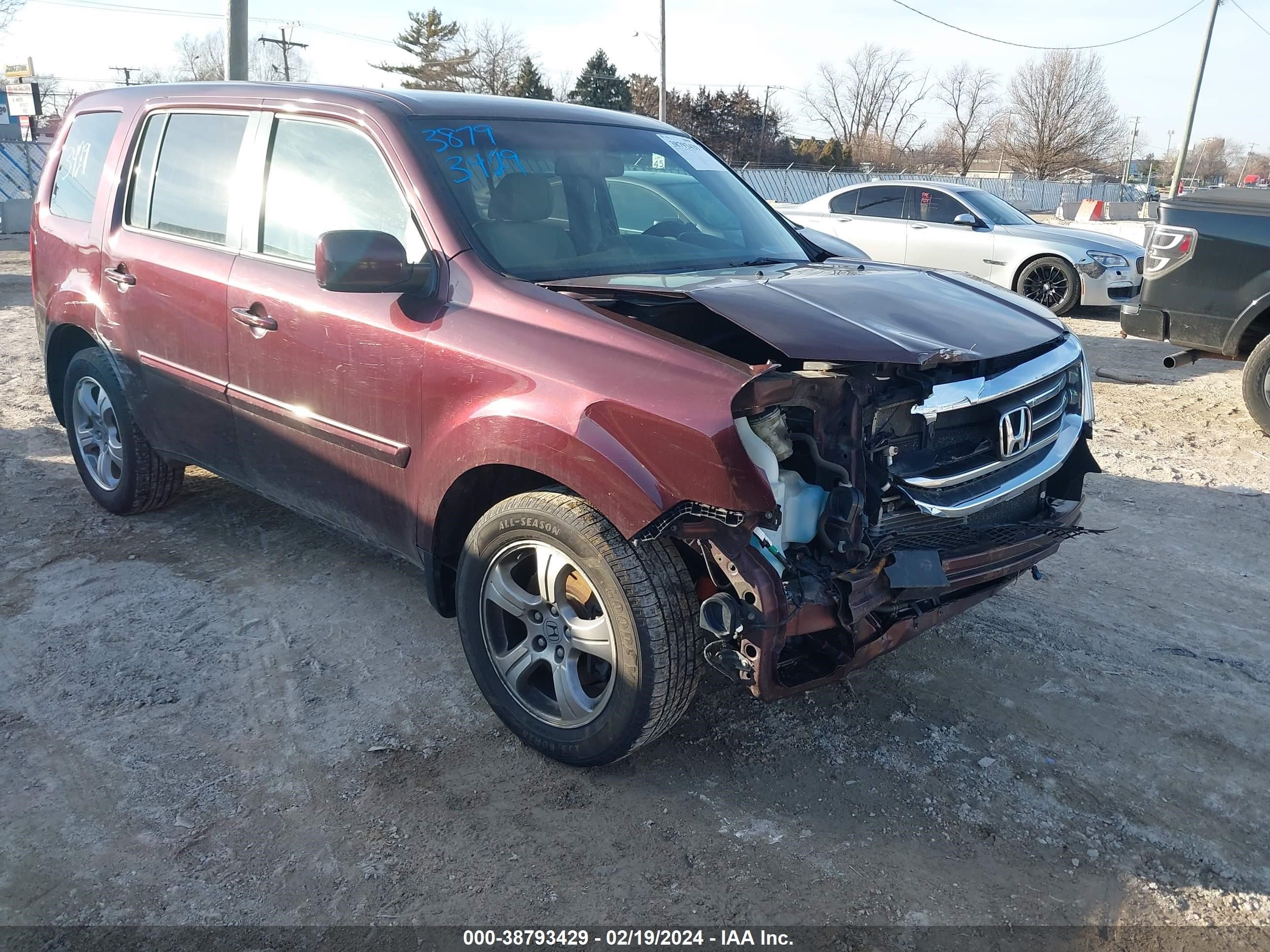 HONDA PILOT 2014 5fnyf4h44eb021930