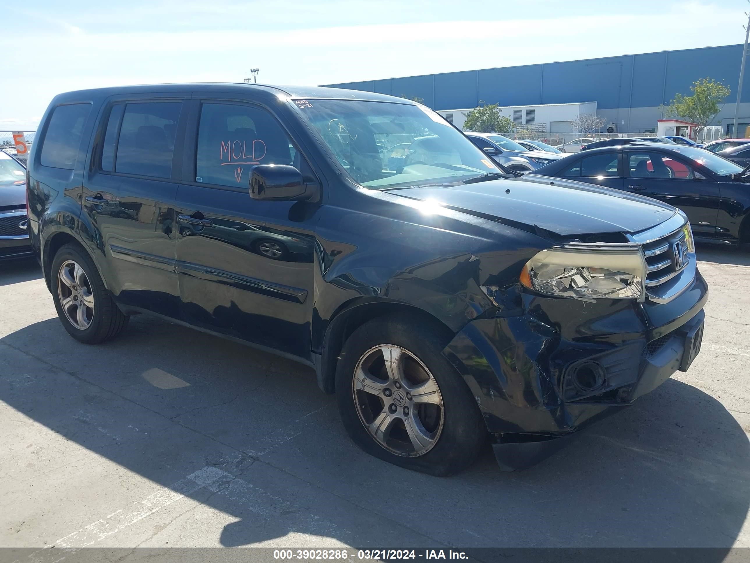 HONDA PILOT 2013 5fnyf4h45db031963