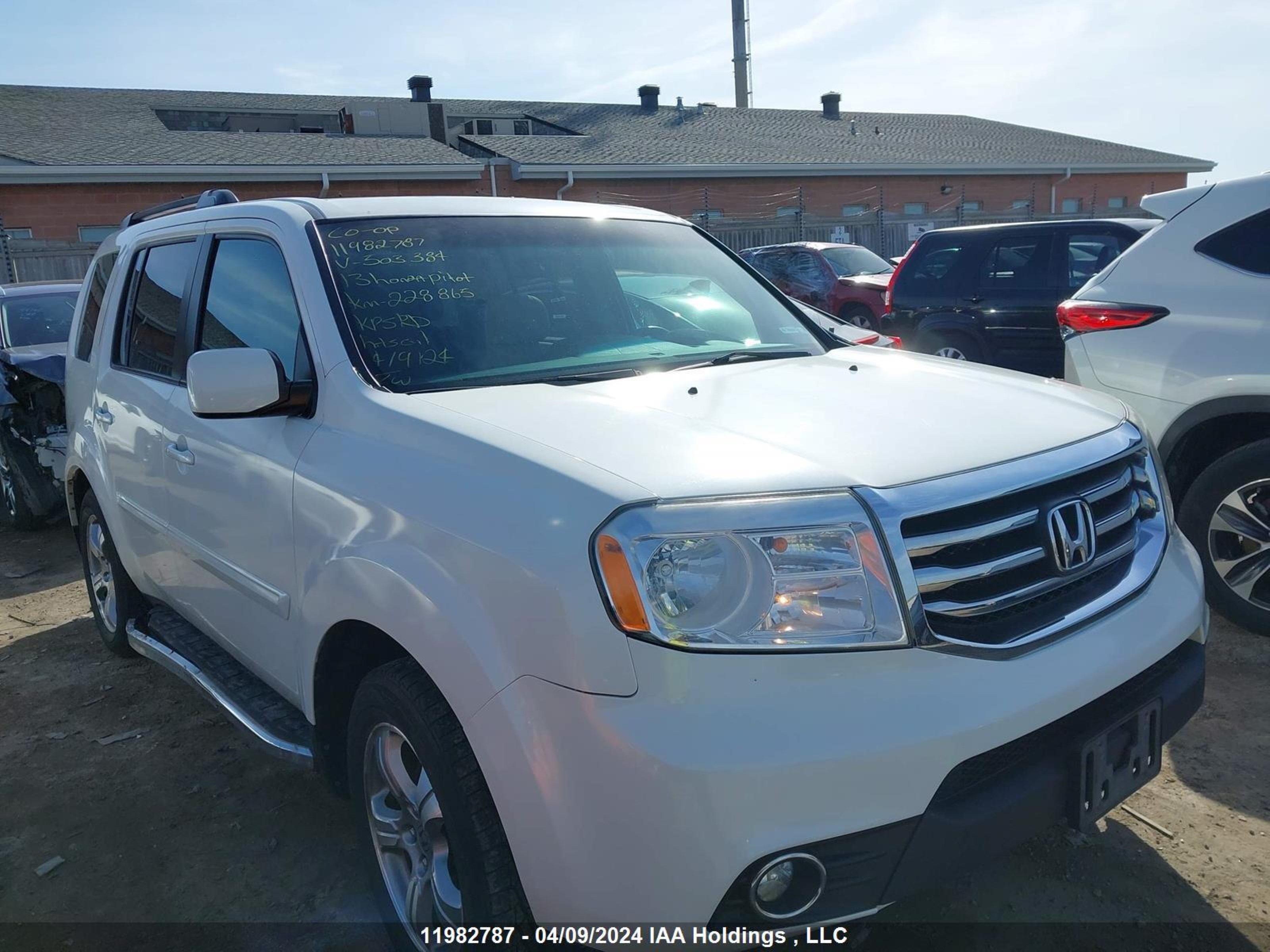 HONDA PILOT 2013 5fnyf4h45db503384