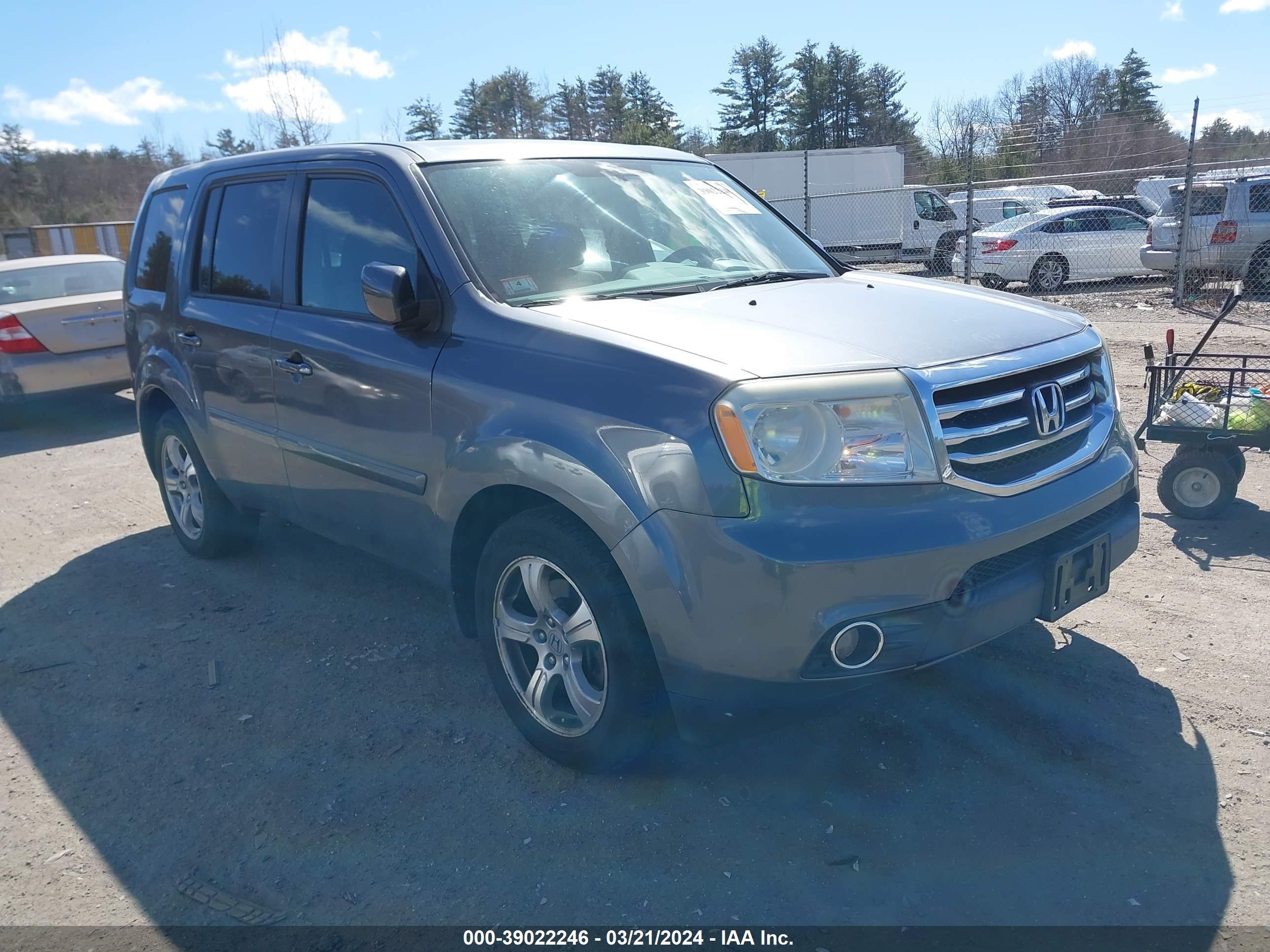 HONDA PILOT 2013 5fnyf4h46db029753