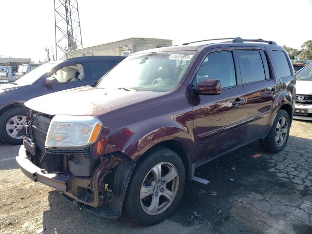 HONDA PILOT EXL 2012 5fnyf4h53cb055900