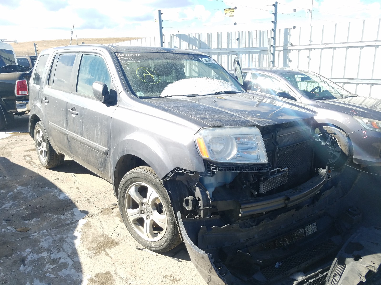 HONDA PILOT EXL 2014 5fnyf4h53eb054281