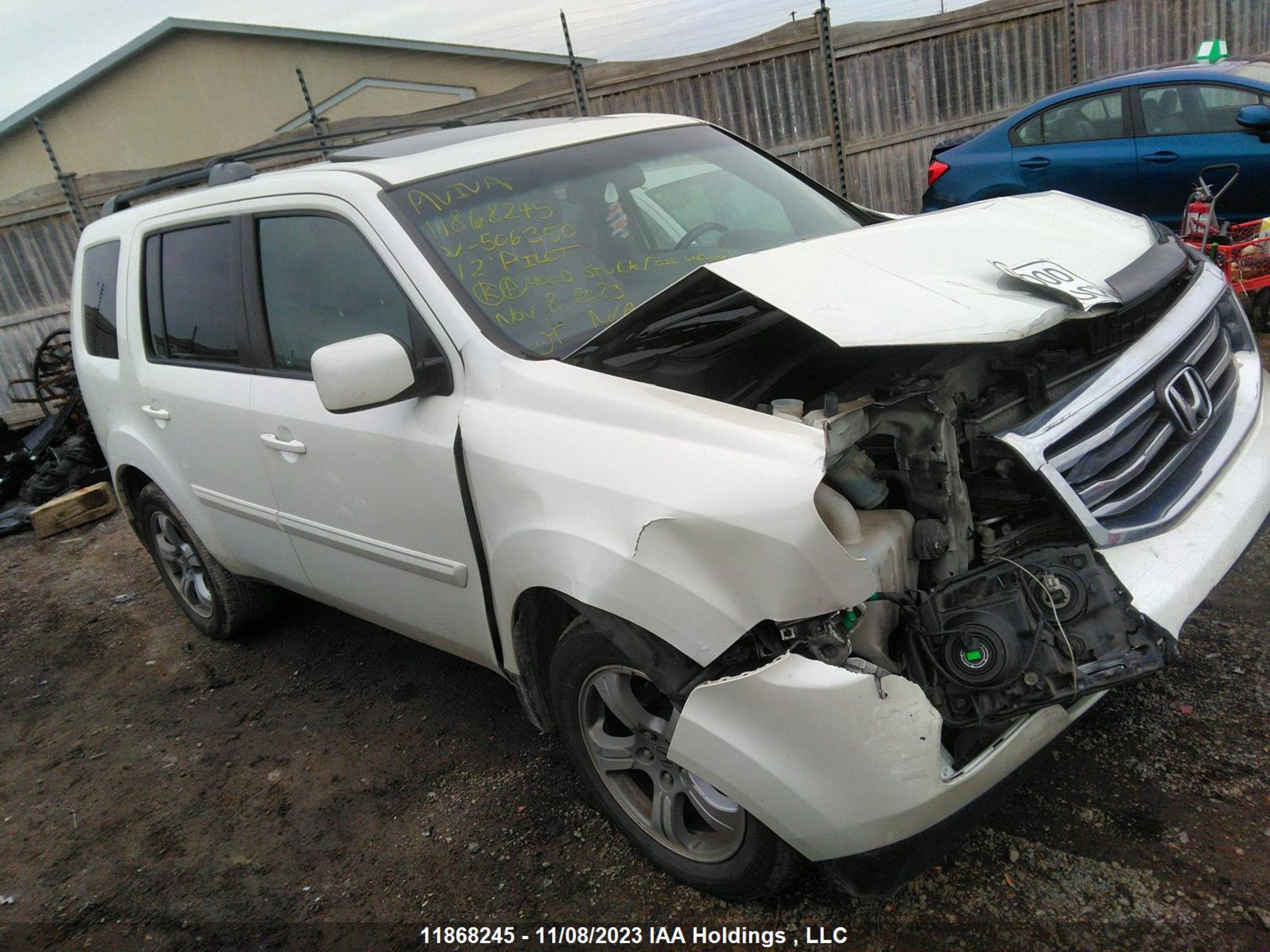 HONDA PILOT 2012 5fnyf4h54cb506350