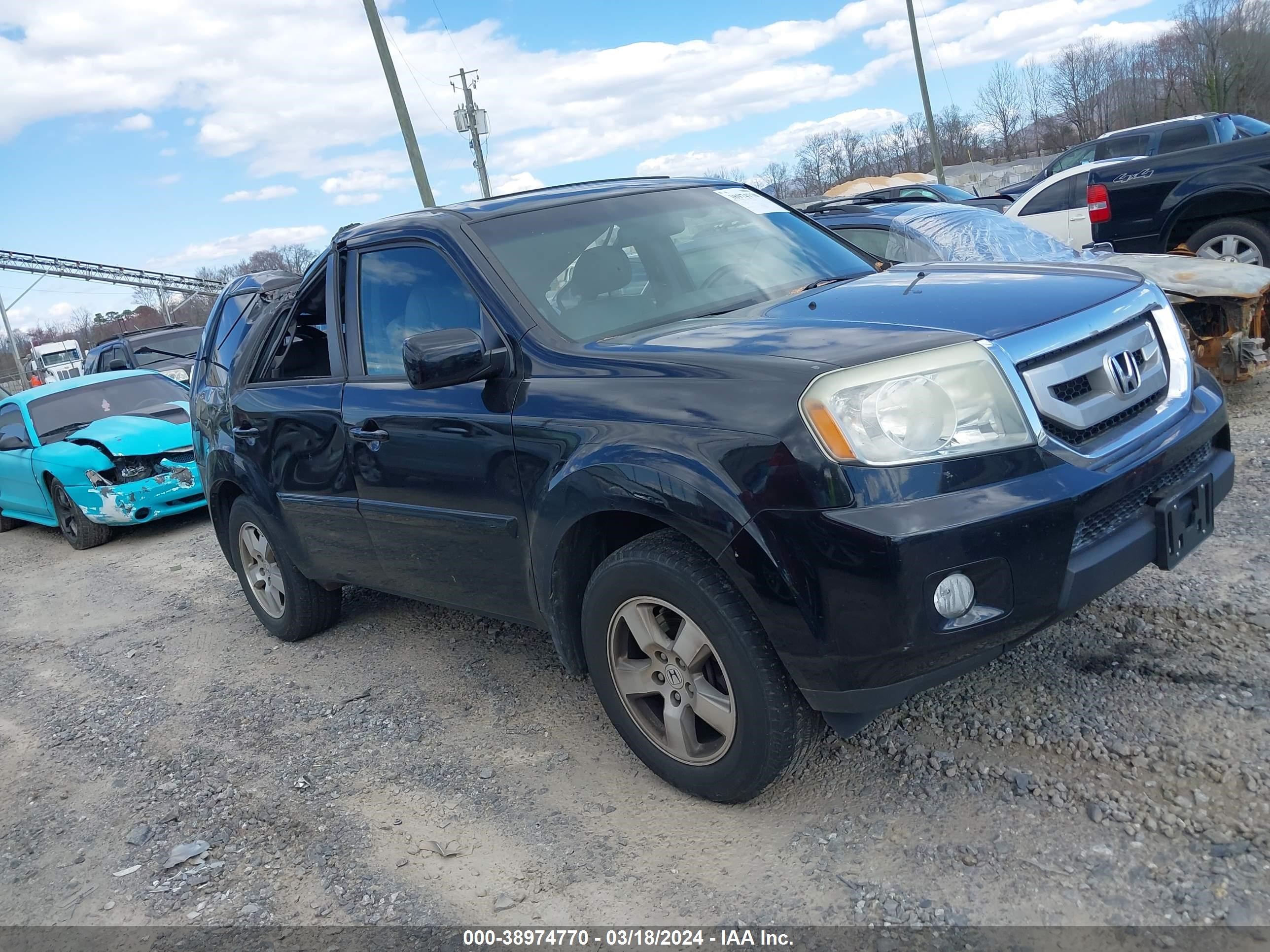 HONDA PILOT 2011 5fnyf4h55bb010133