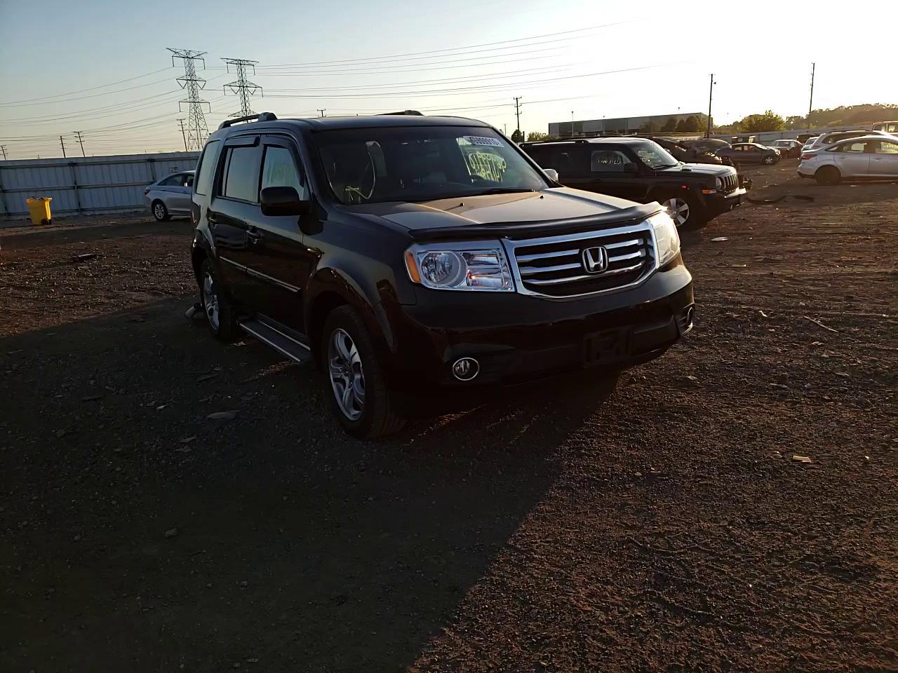 HONDA PILOT EXL 2012 5fnyf4h55cb030416