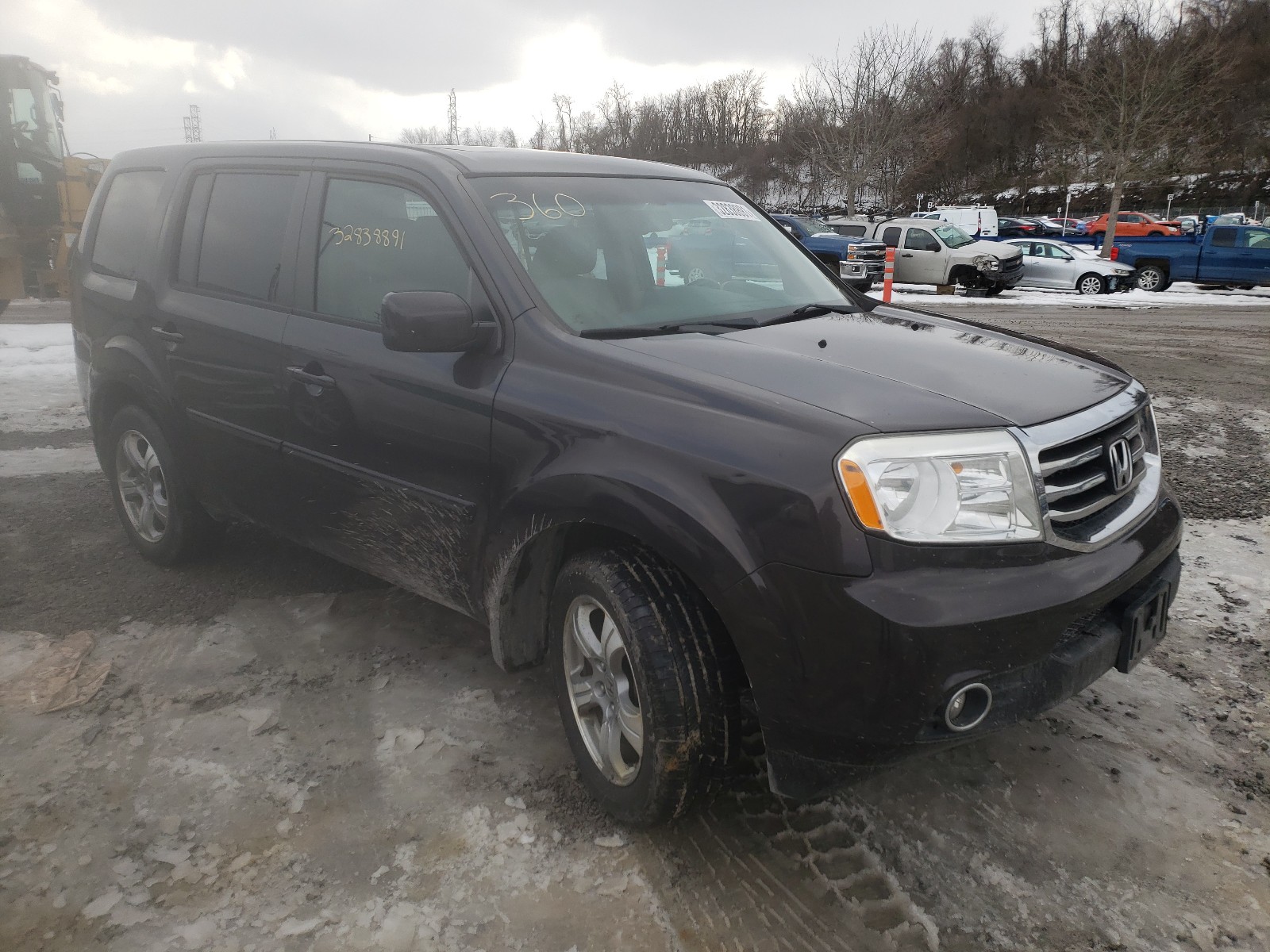 HONDA PILOT EXL 2013 5fnyf4h55db054538