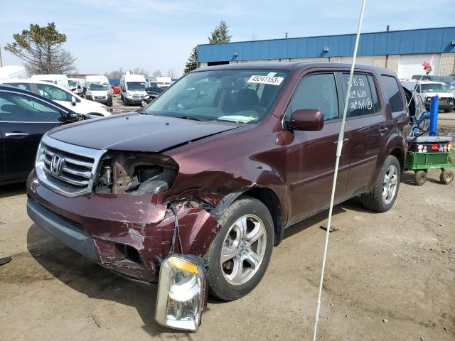 HONDA PILOT EXL 2013 5fnyf4h56db061949