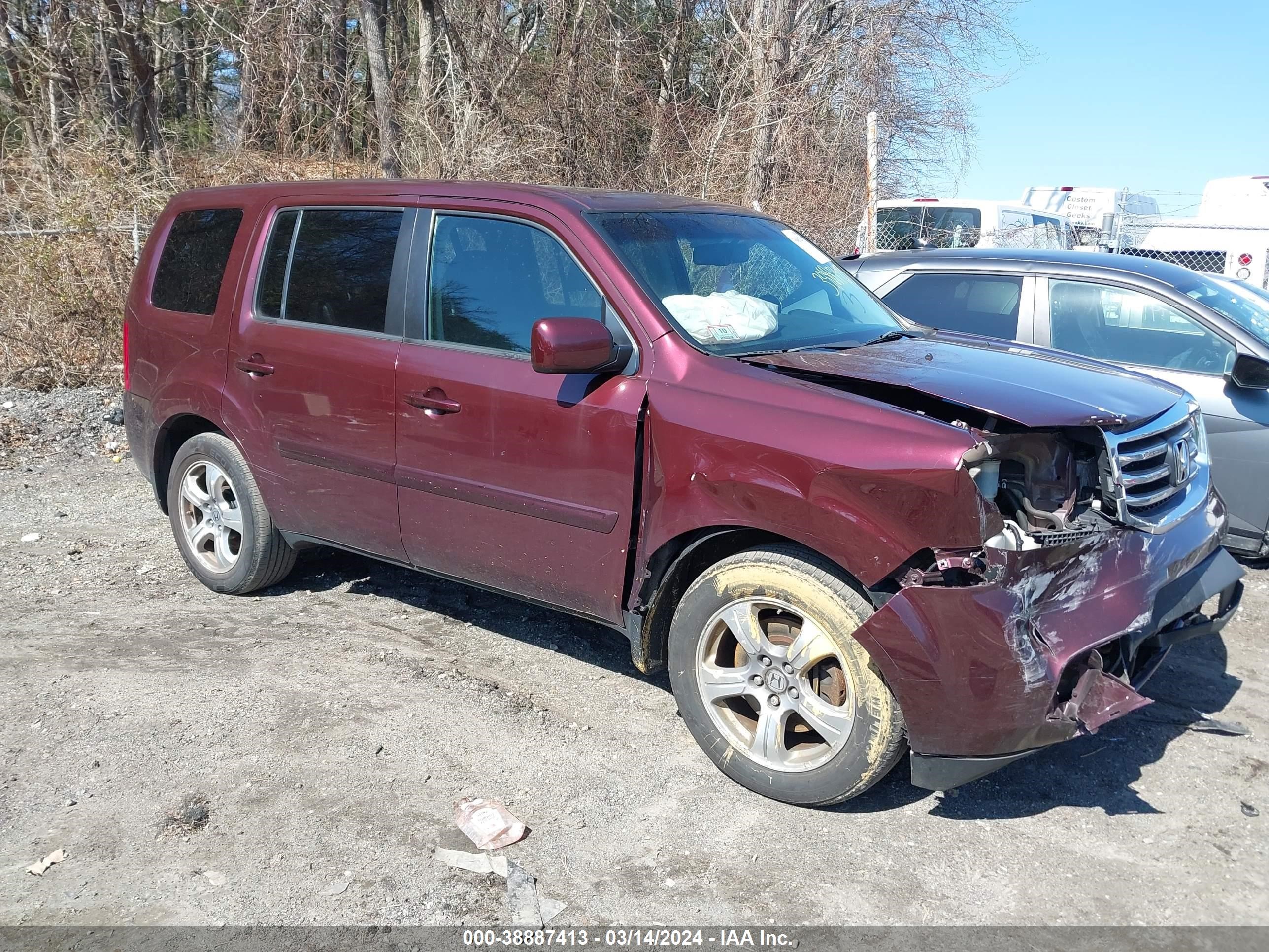 HONDA PILOT 2014 5fnyf4h56eb022540