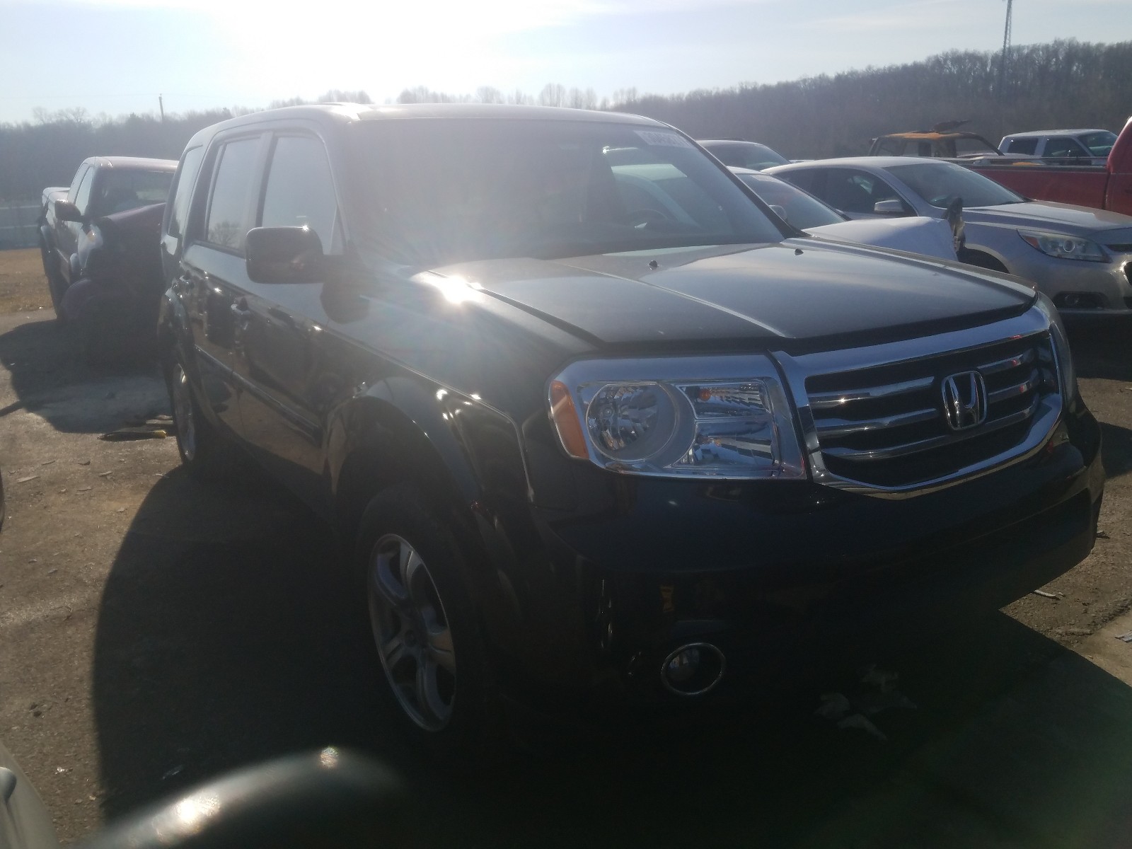 HONDA PILOT EXL 2014 5fnyf4h58eb011796