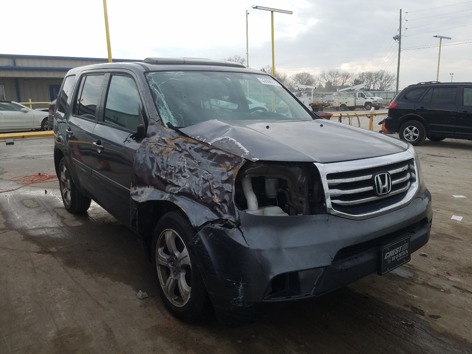 HONDA PILOT EXL 2013 5fnyf4h59db072251