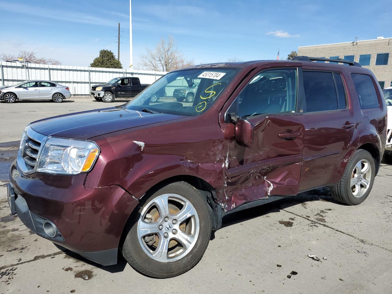 HONDA PILOT 2014 5fnyf4h59eb029871