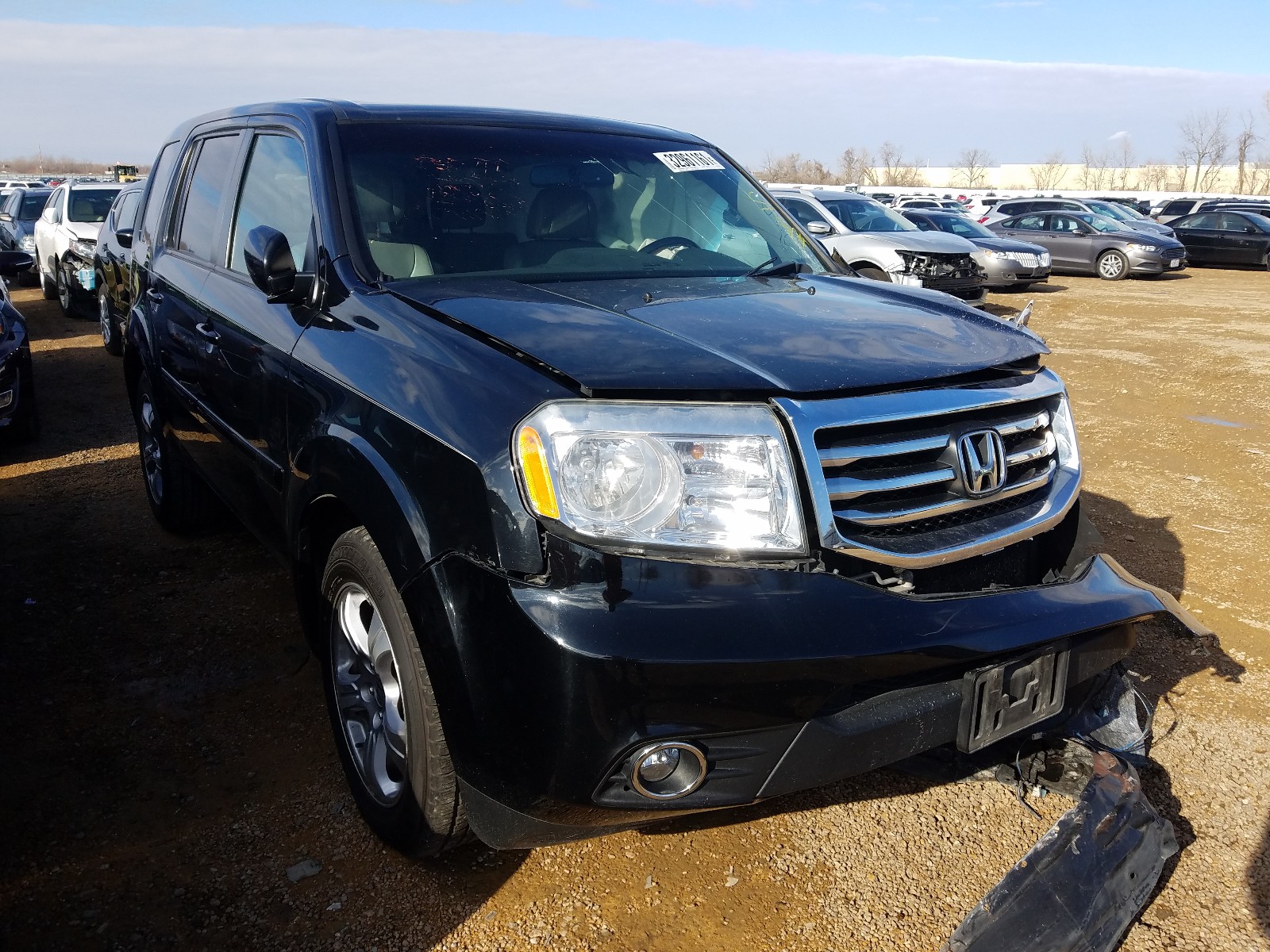 HONDA PILOT EXL 2014 5fnyf4h60eb015933