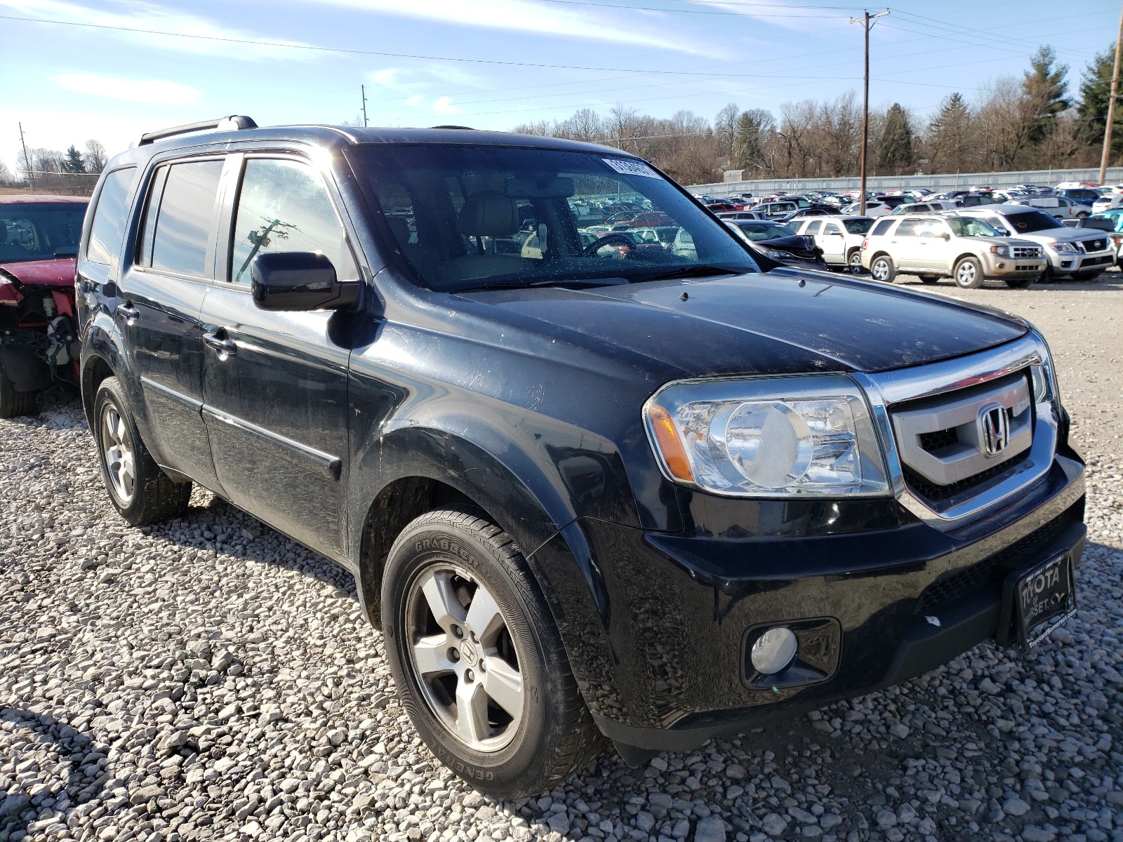 HONDA PILOT EXL 2011 5fnyf4h65bb004244