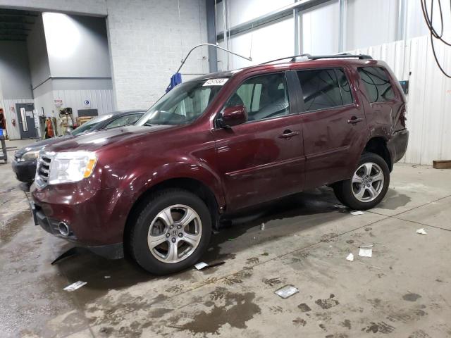 HONDA PILOT EXL 2013 5fnyf4h67db018813