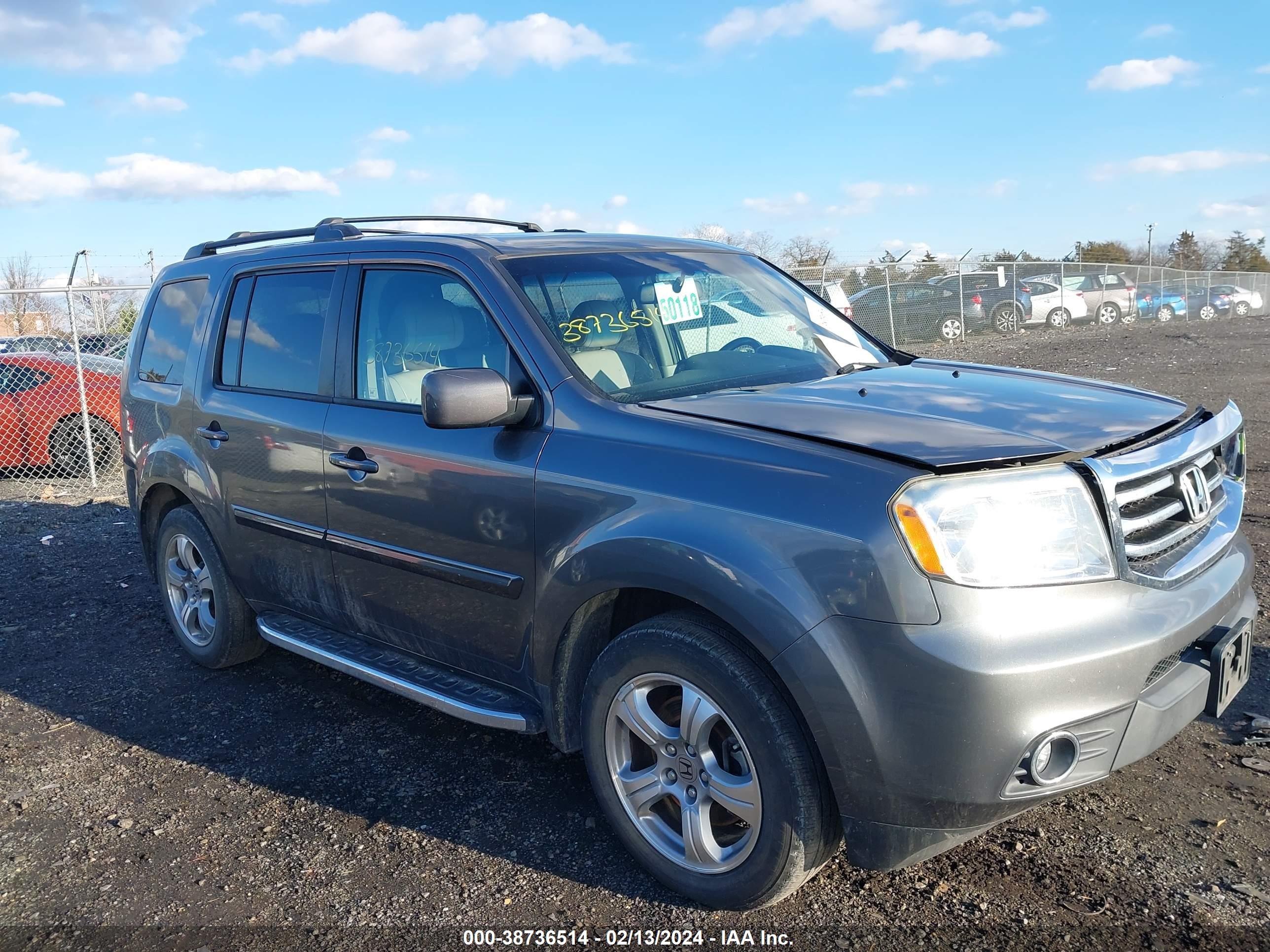 HONDA PILOT 2012 5fnyf4h73cb023305