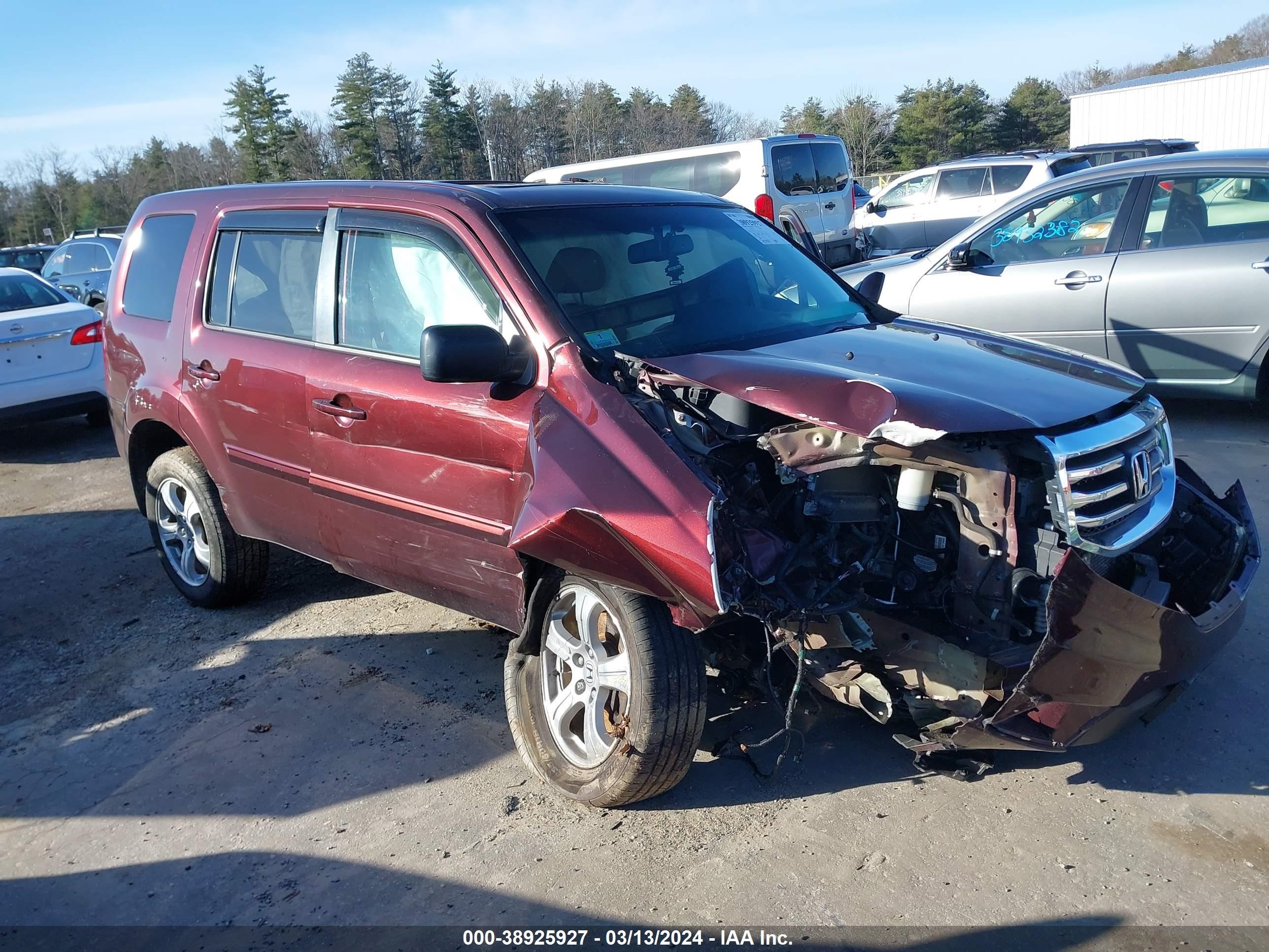 HONDA PILOT 2013 5fnyf4h73db007767