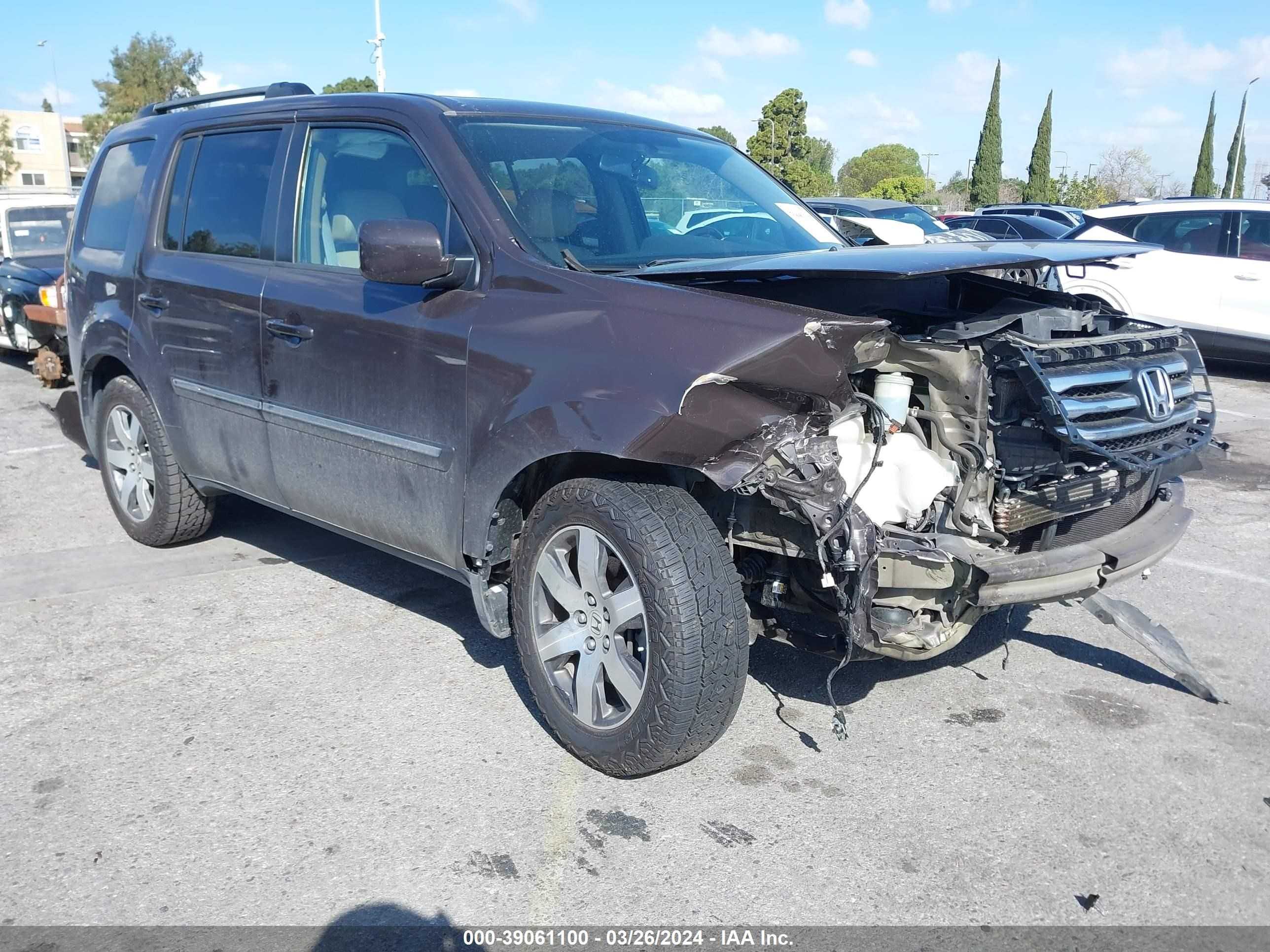 HONDA PILOT 2013 5fnyf4h93db027793