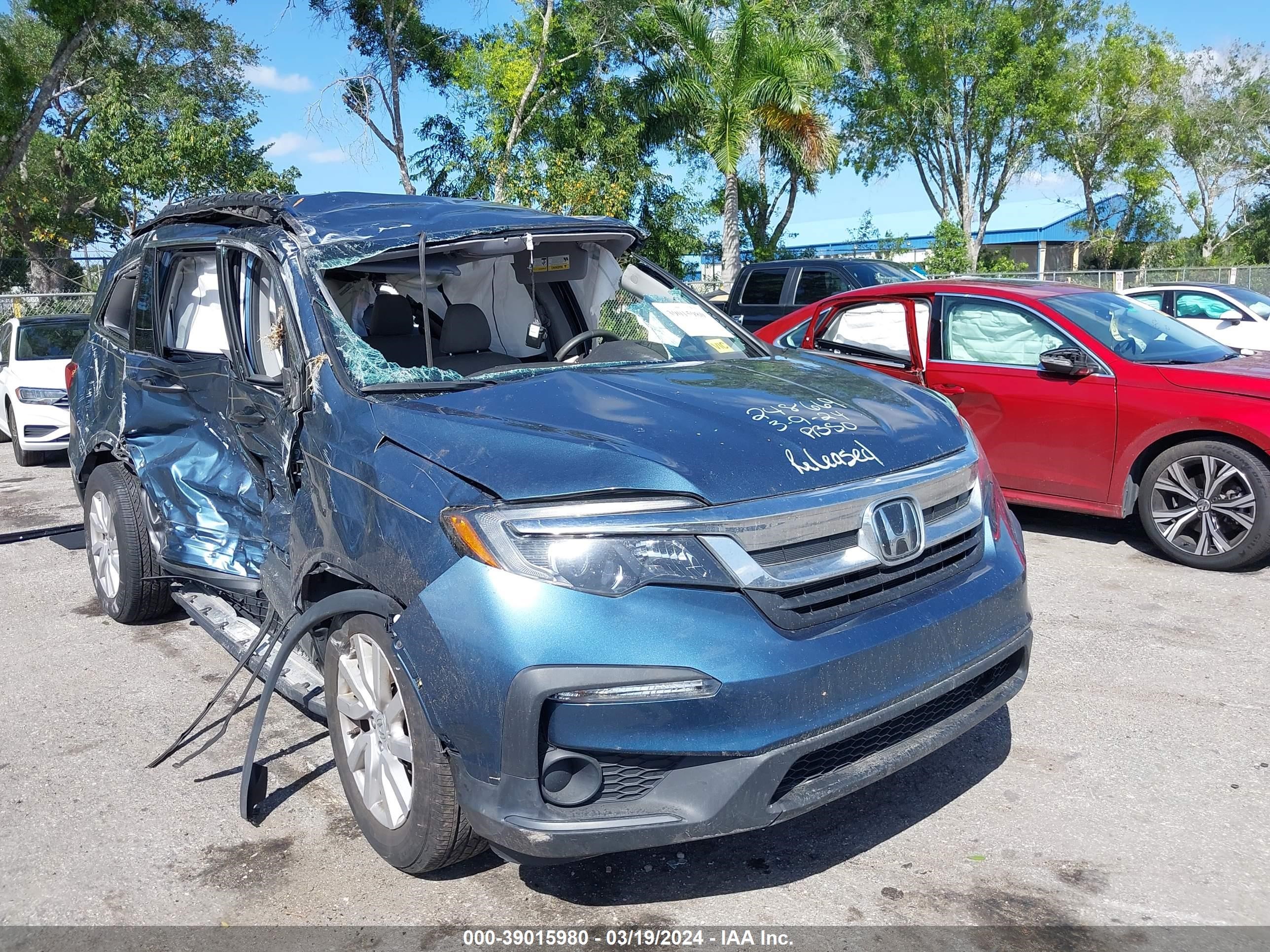 HONDA PILOT 2019 5fnyf5h13kb025362