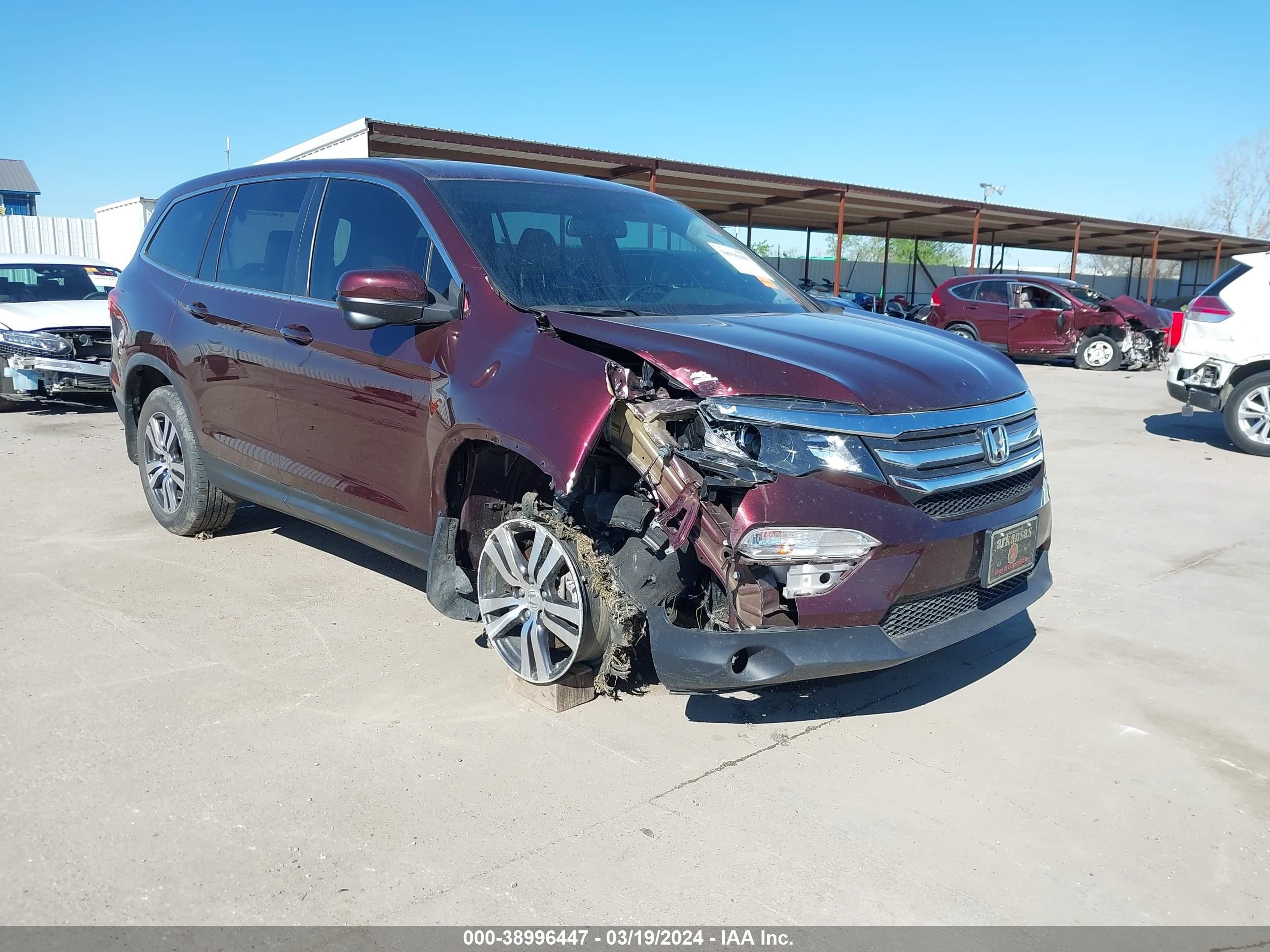 HONDA PILOT 2017 5fnyf5h53hb015197