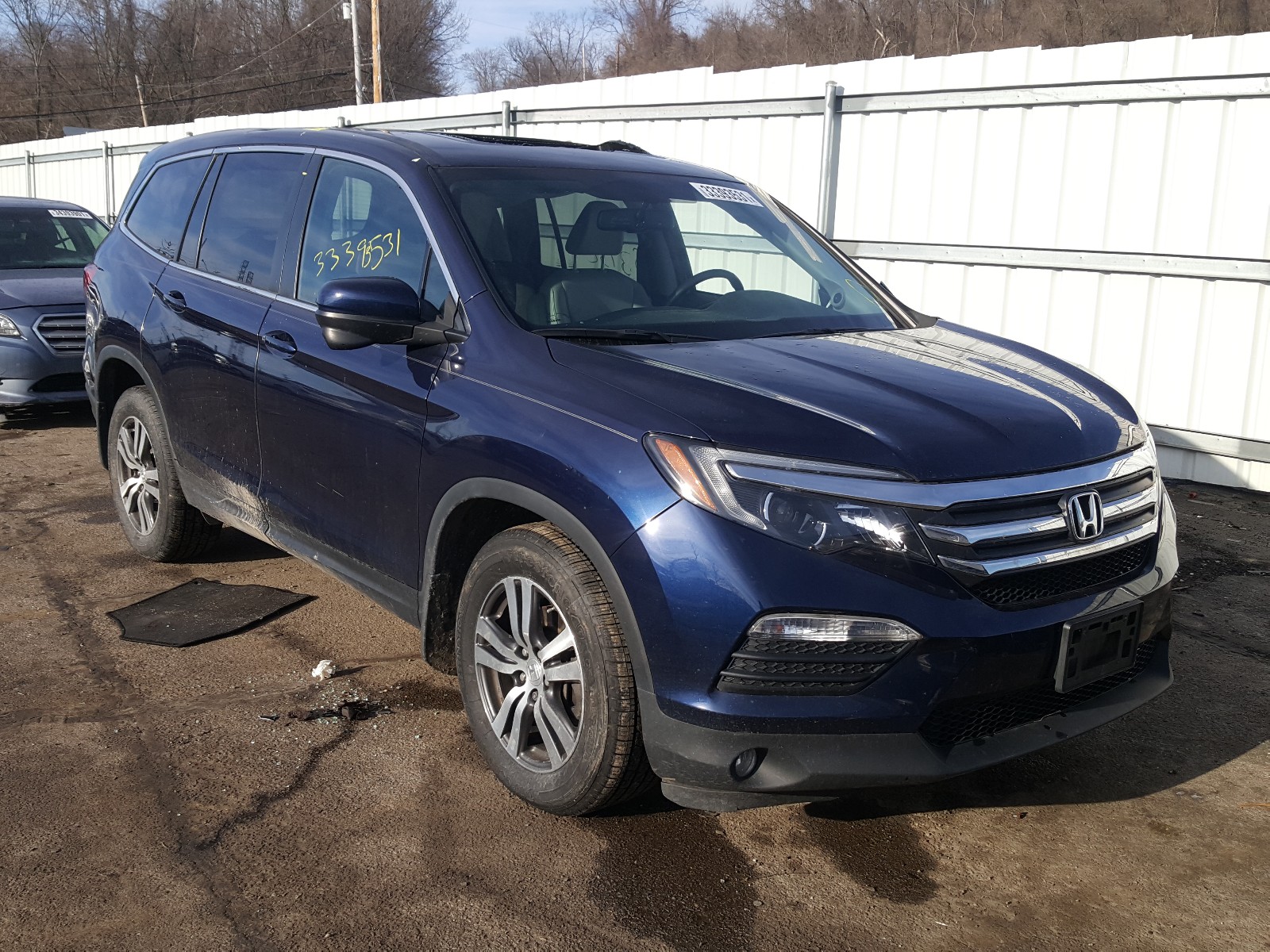 HONDA PILOT EXL 2017 5fnyf5h59hb043070